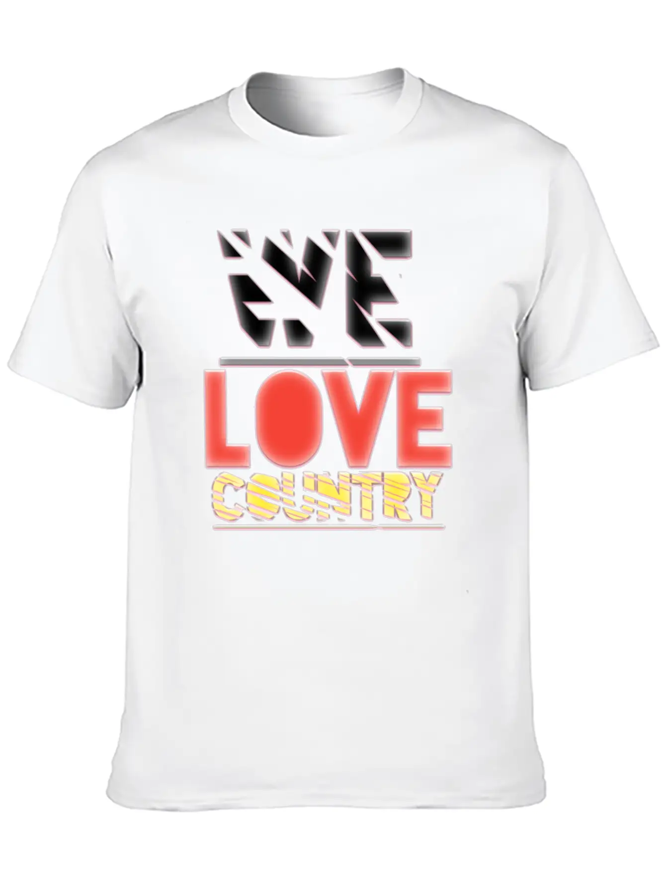 We Love Country Essential Cotton Tee For Daily Outfits – Unisex Style