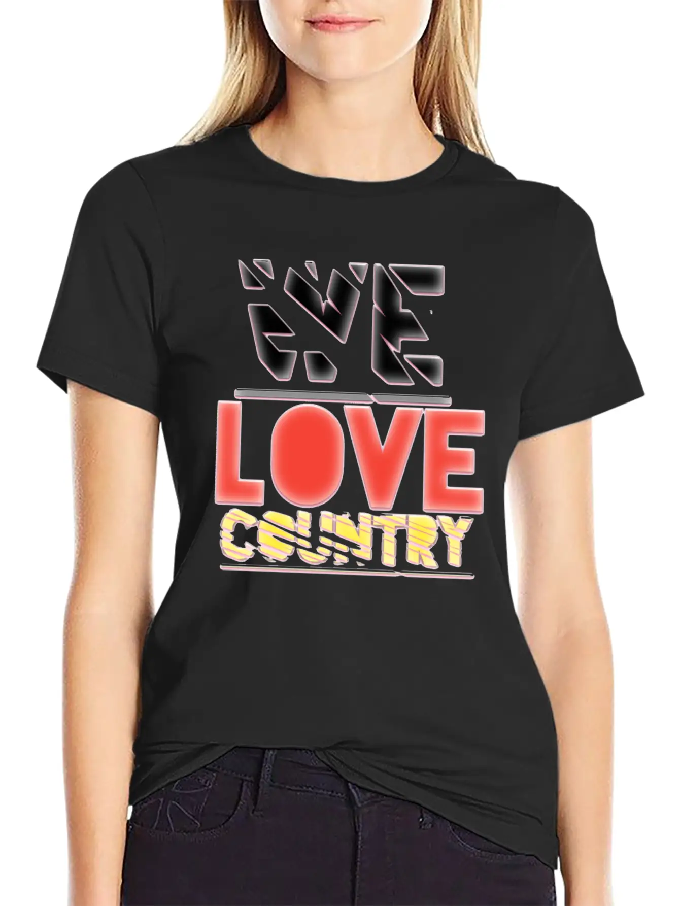 We Love Country Essential Cotton Tee For Daily Outfits – Unisex Style