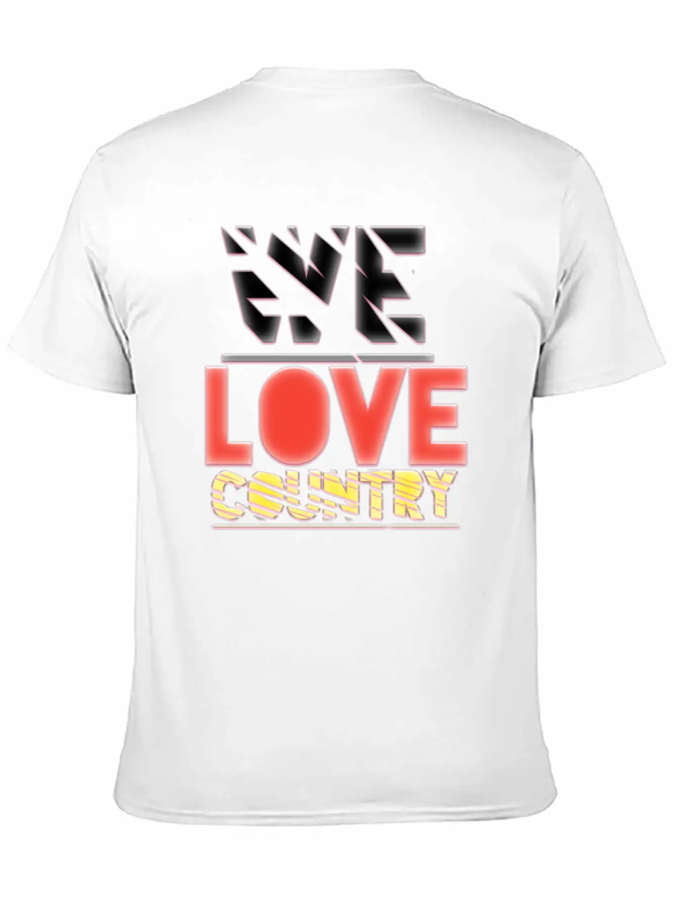 We Love Country Essential Cotton Tee For Daily Outfits – Unisex Style