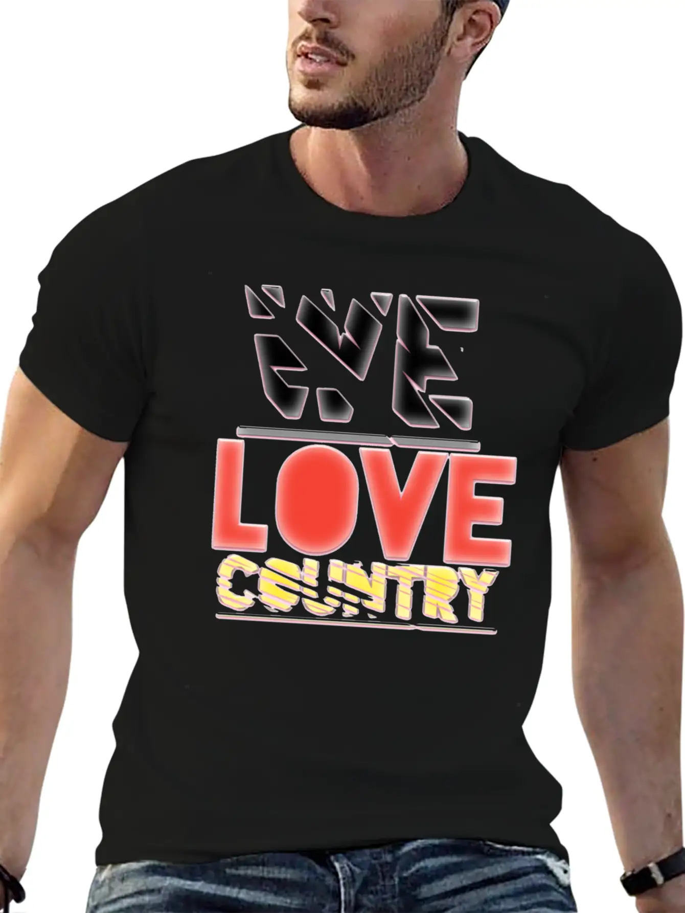We Love Country Essential Cotton Tee For Daily Outfits – Unisex Style