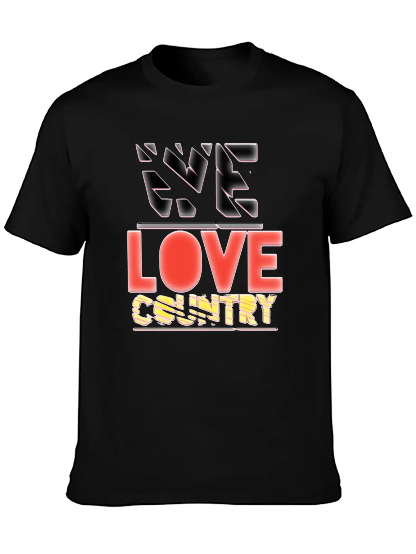 We Love Country Essential Cotton Tee For Daily Outfits – Unisex Style