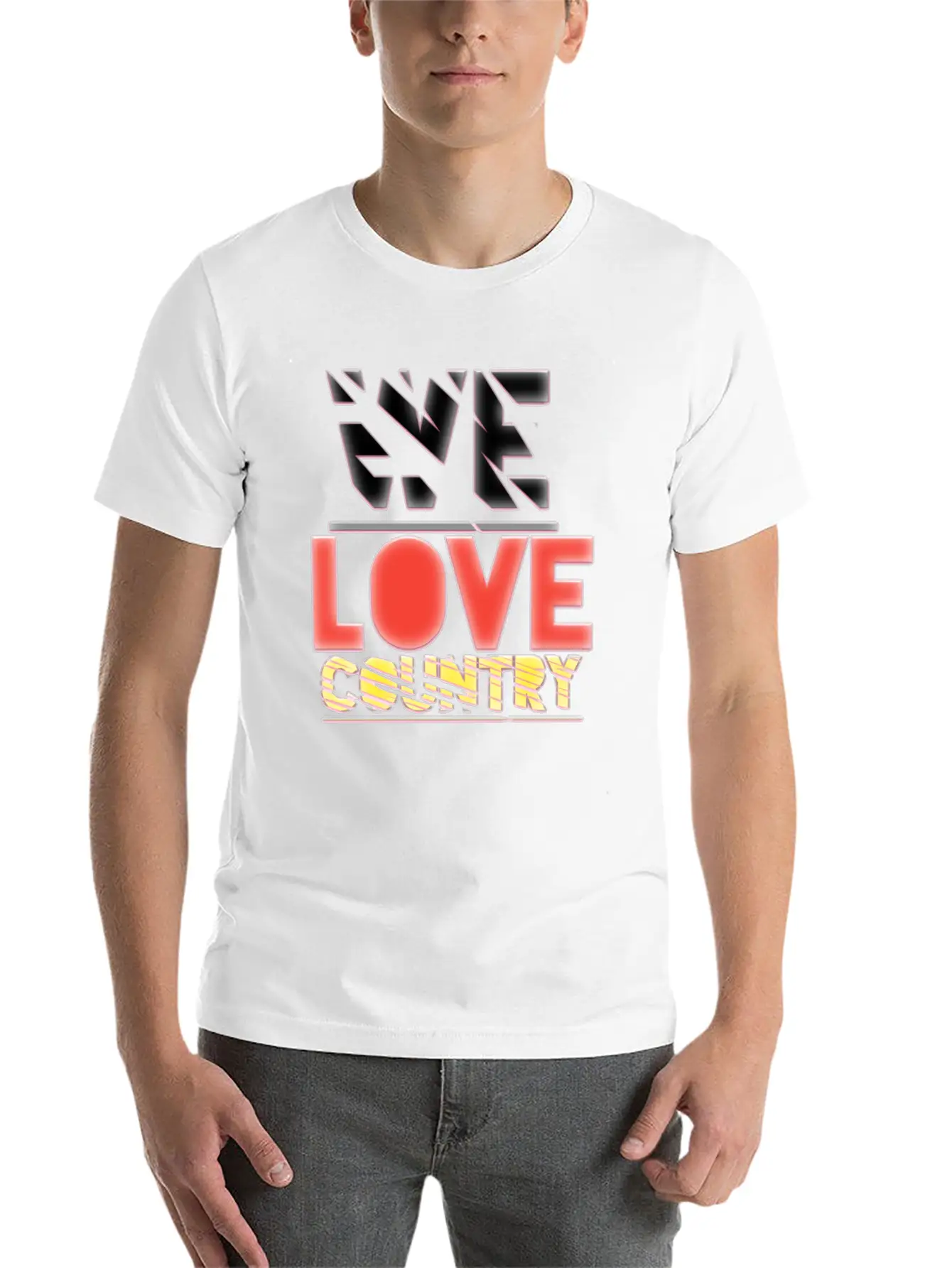 We Love Country Essential Cotton Tee For Daily Outfits – Unisex Style