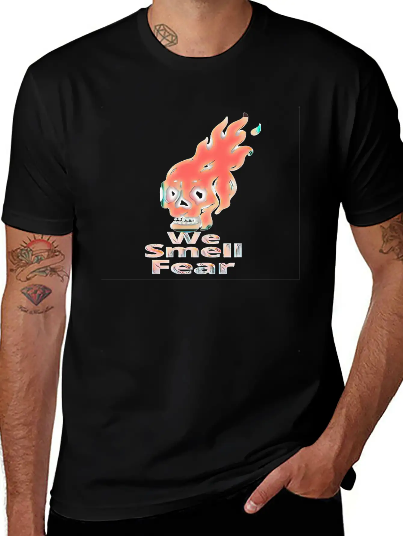 We Smell Fear Lightweight Cotton T-Shirt – Daily Comfort Graphic Shirt