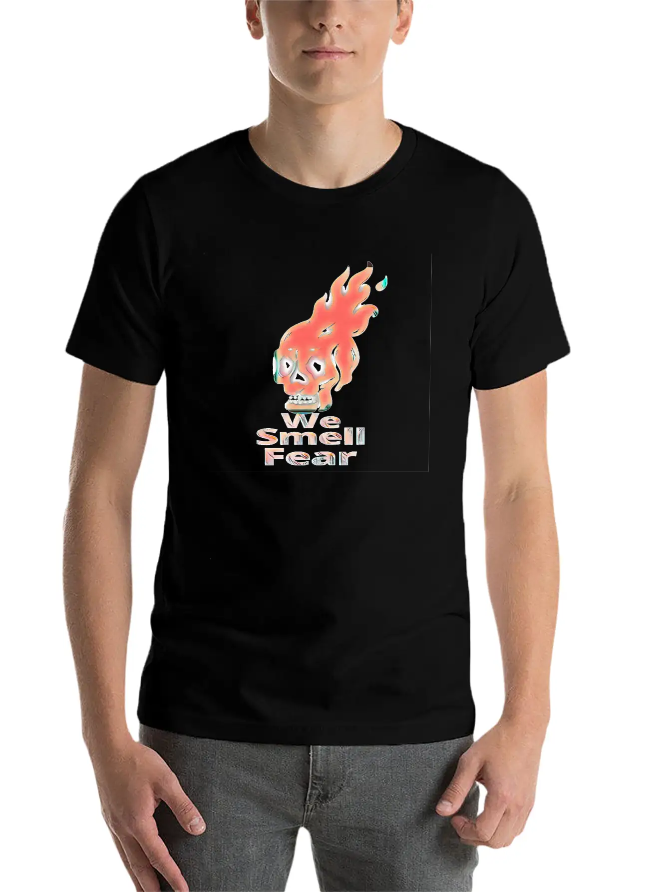 We Smell Fear Lightweight Cotton T-Shirt – Daily Comfort Graphic Shirt