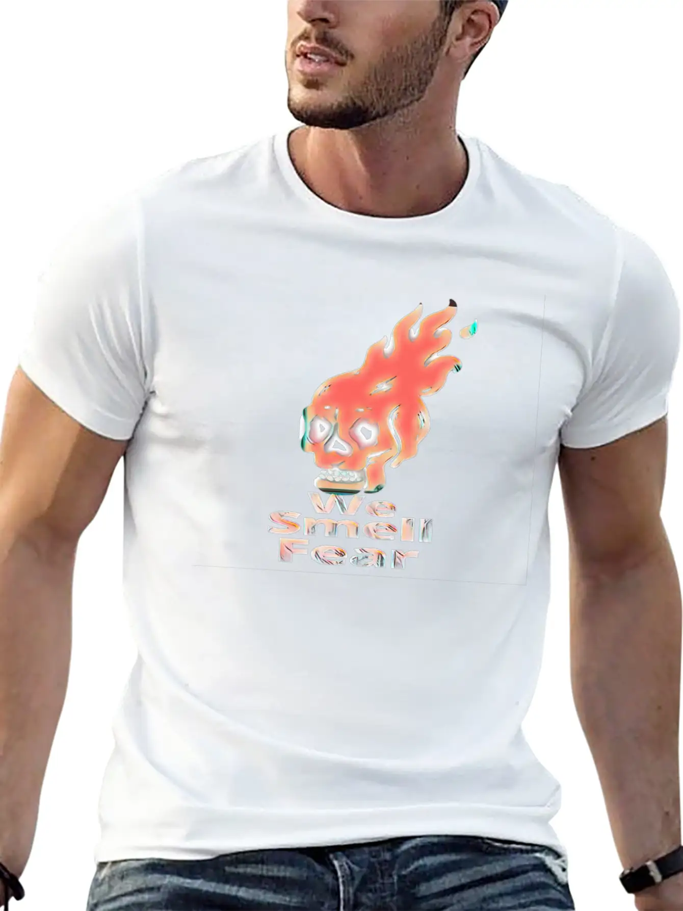 We Smell Fear Lightweight Cotton T-Shirt – Daily Comfort Graphic Shirt