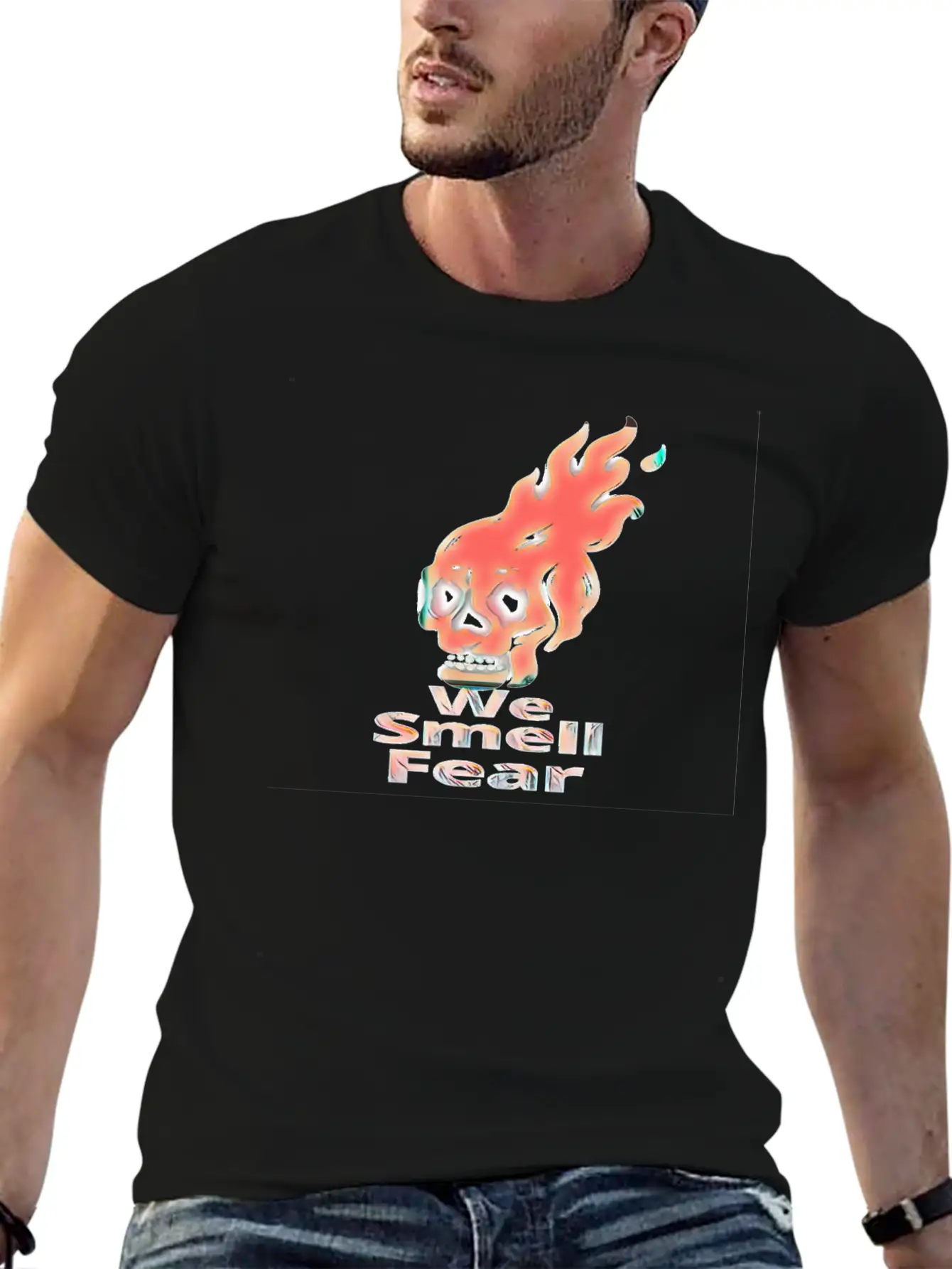 We Smell Fear Lightweight Cotton T-Shirt – Daily Comfort Graphic Shirt