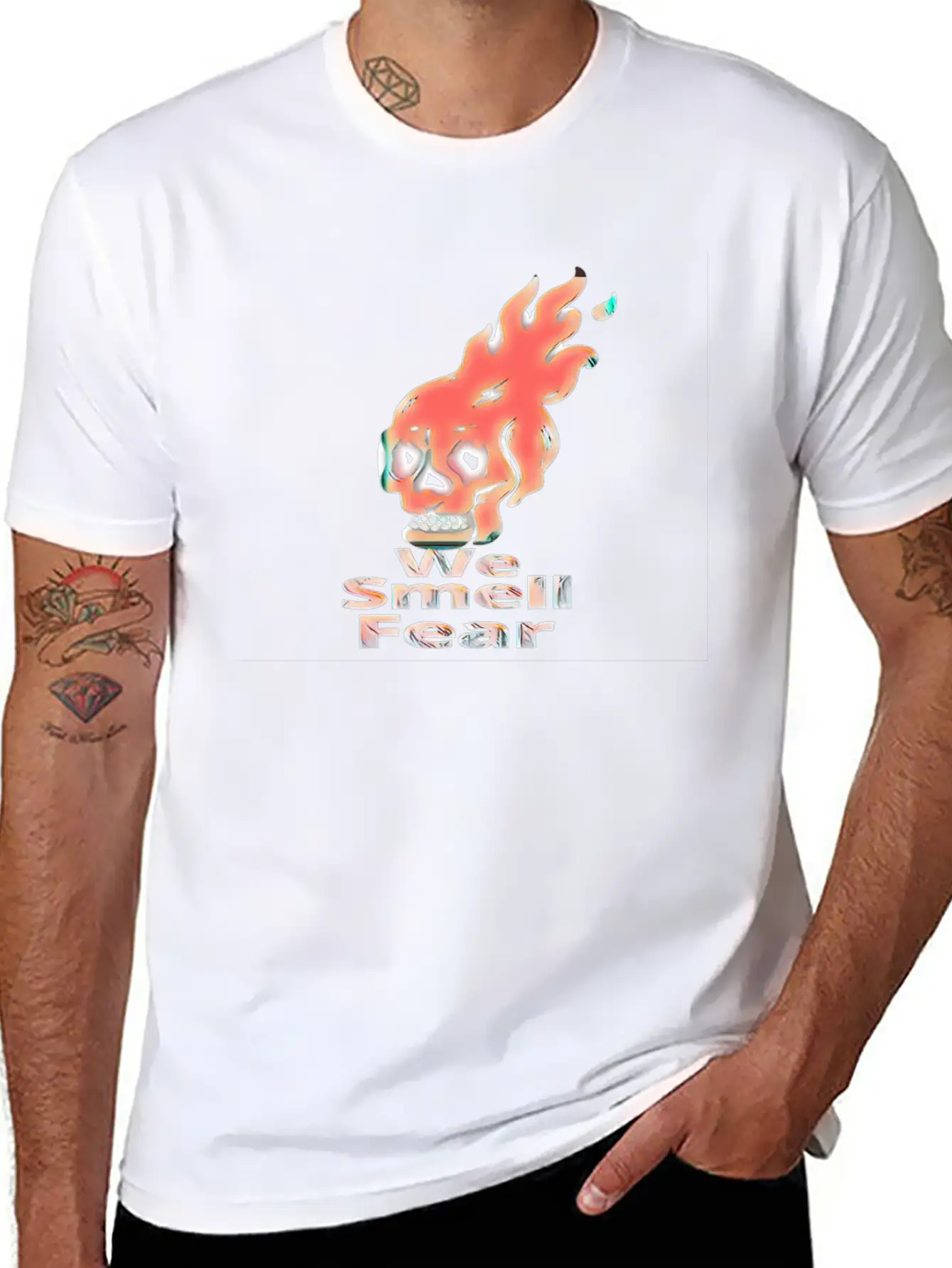 We Smell Fear Lightweight Cotton T-Shirt – Daily Comfort Graphic Shirt