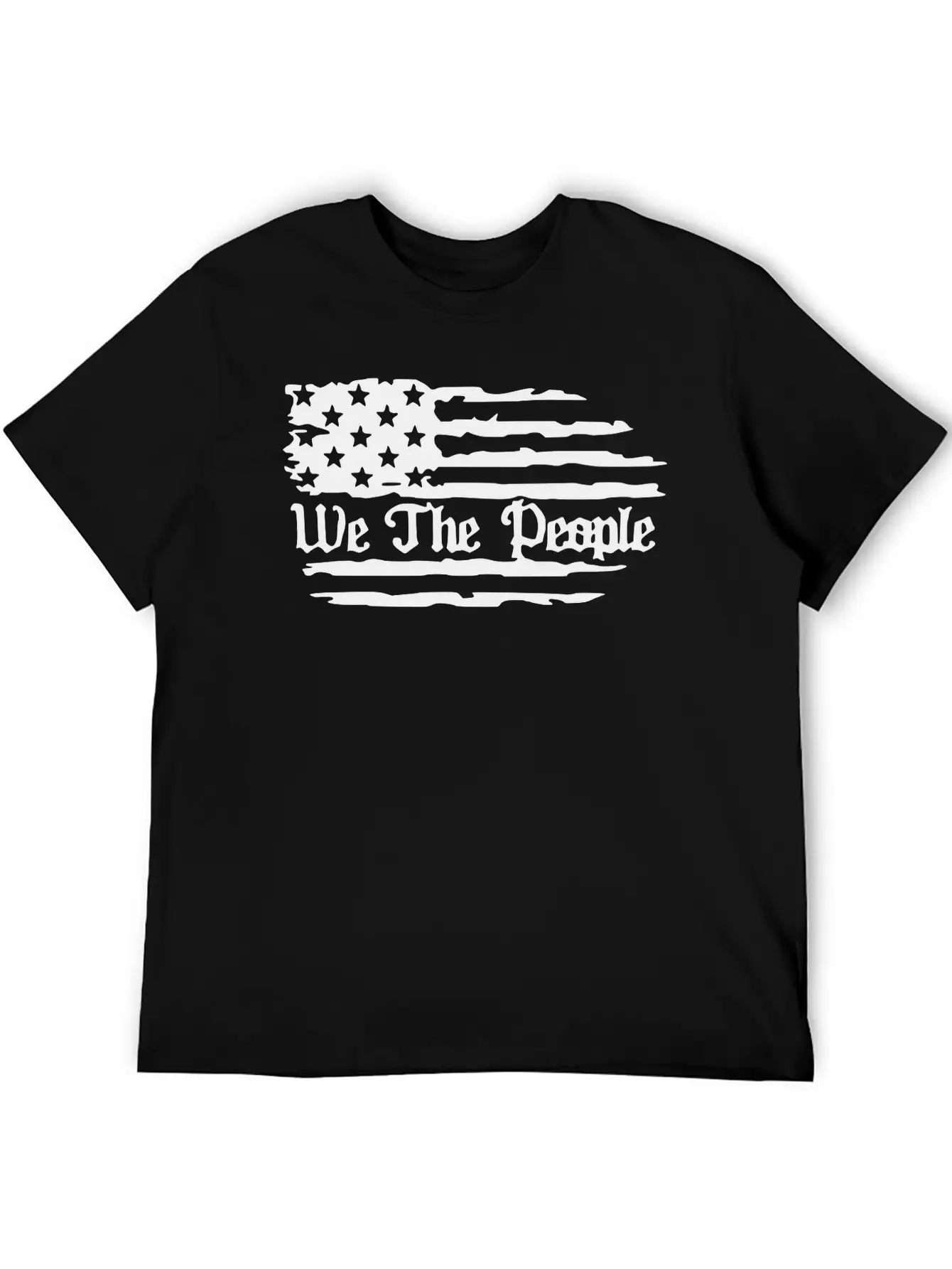 We The People American Flag Unisex Casual T-Shirt – Clean Design For Daily Comfort