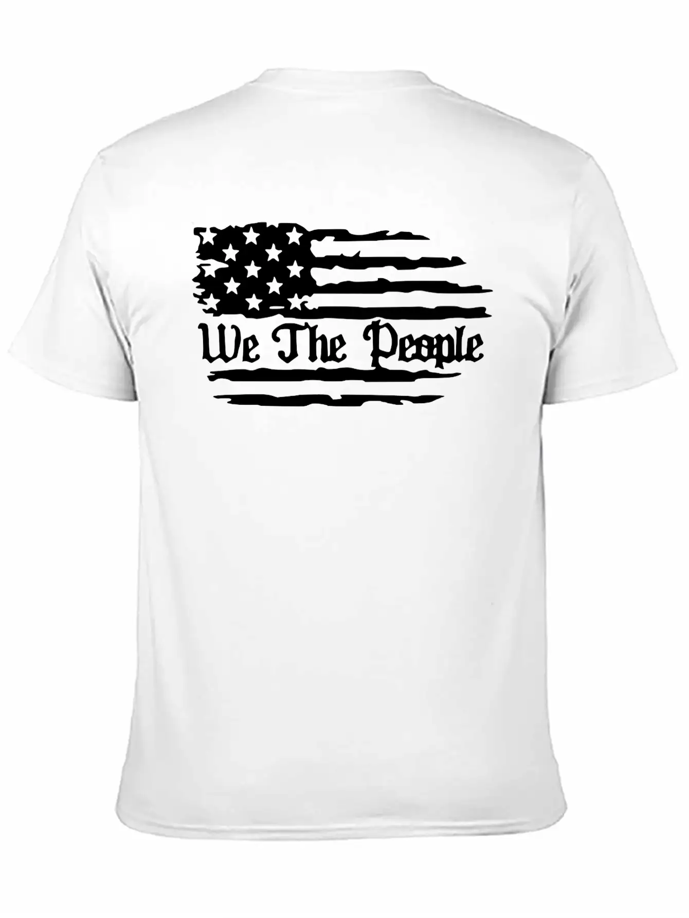 We The People American Flag Unisex Casual T-Shirt – Clean Design For Daily Comfort