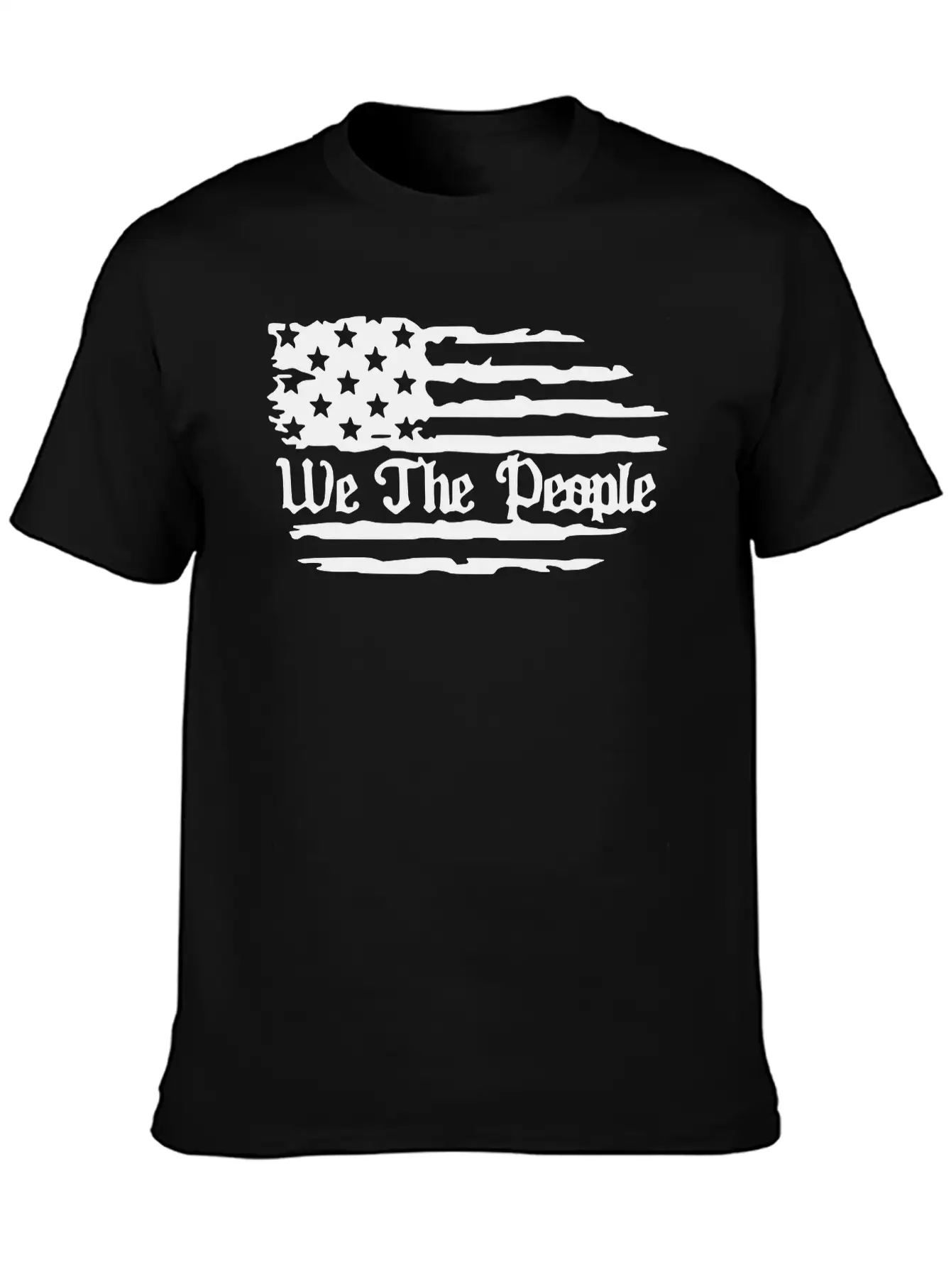 We The People American Flag Unisex Casual T-Shirt – Clean Design For Daily Comfort