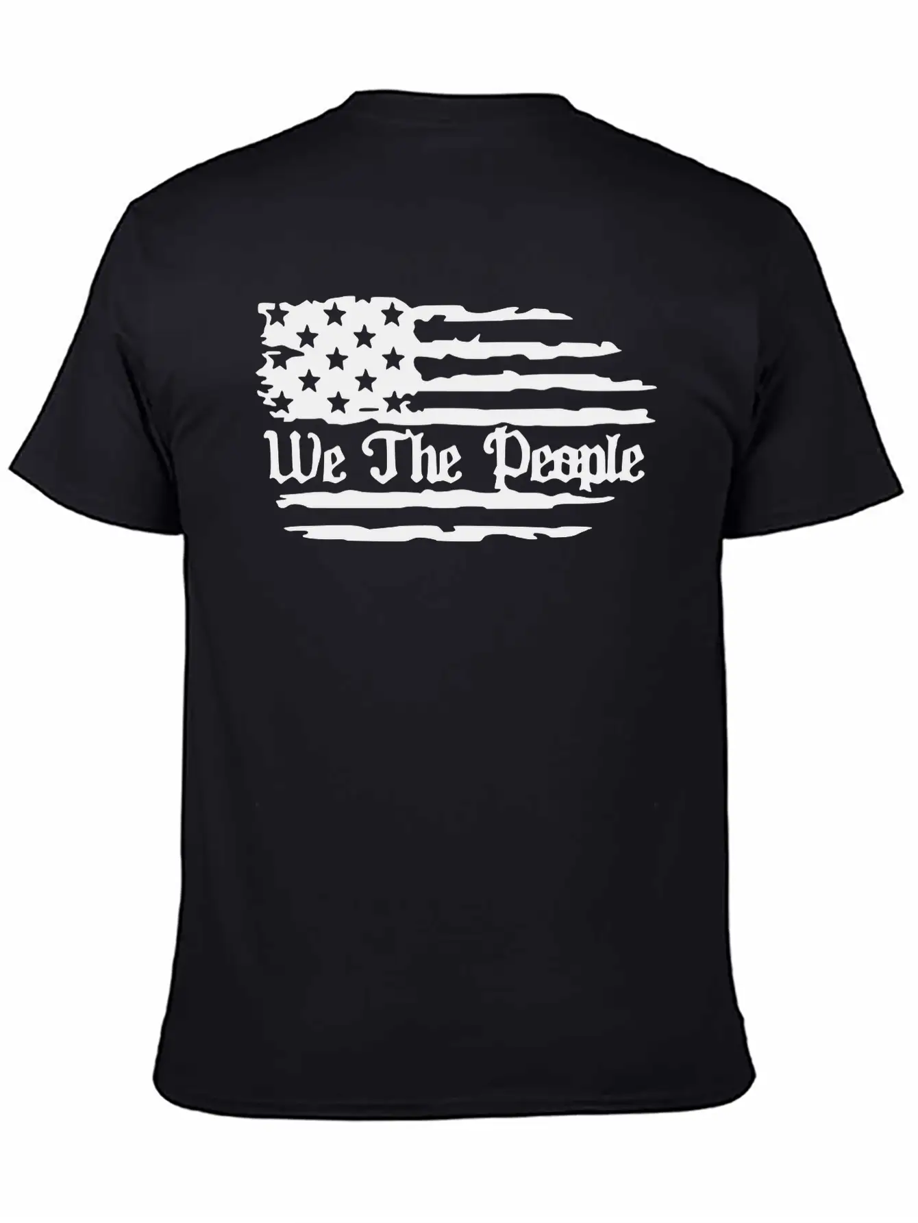 We The People American Flag Unisex Casual T-Shirt – Clean Design For Daily Comfort