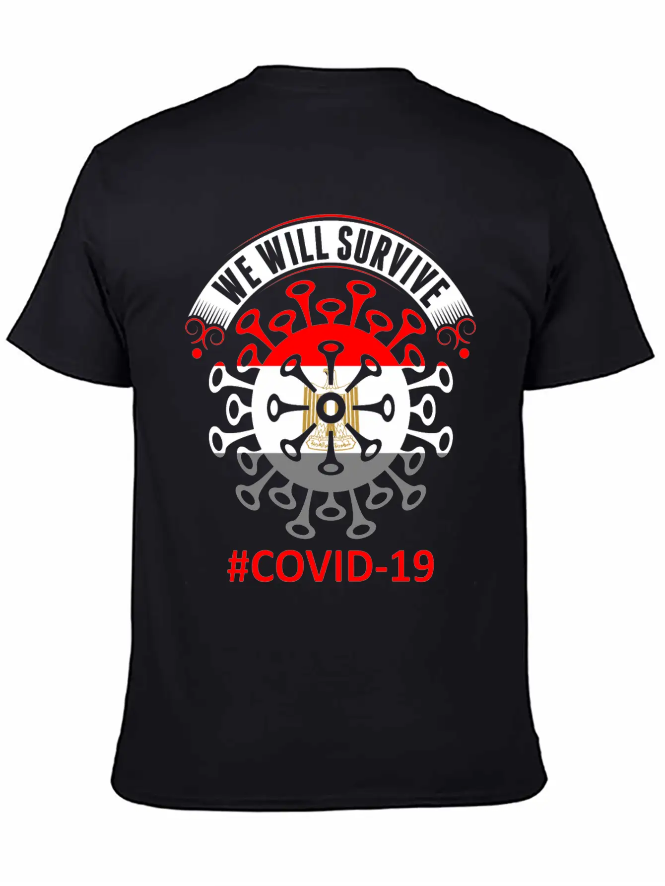 We Will Survive Covid 19 Egypt Tshirt Stylish Everyday T-Shirt – Unisex Basic Cotton Tee