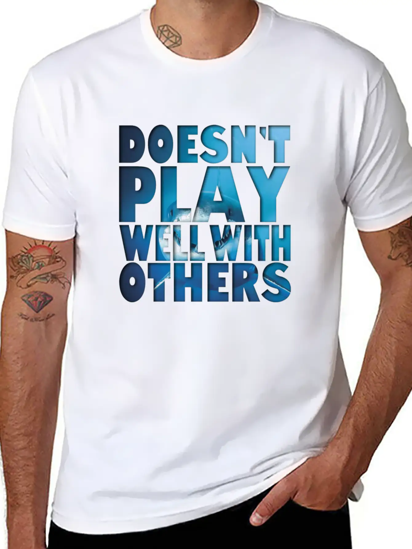 Week Of The Shark Modern Fit Casual T-Shirt – Clean And Versatile Design