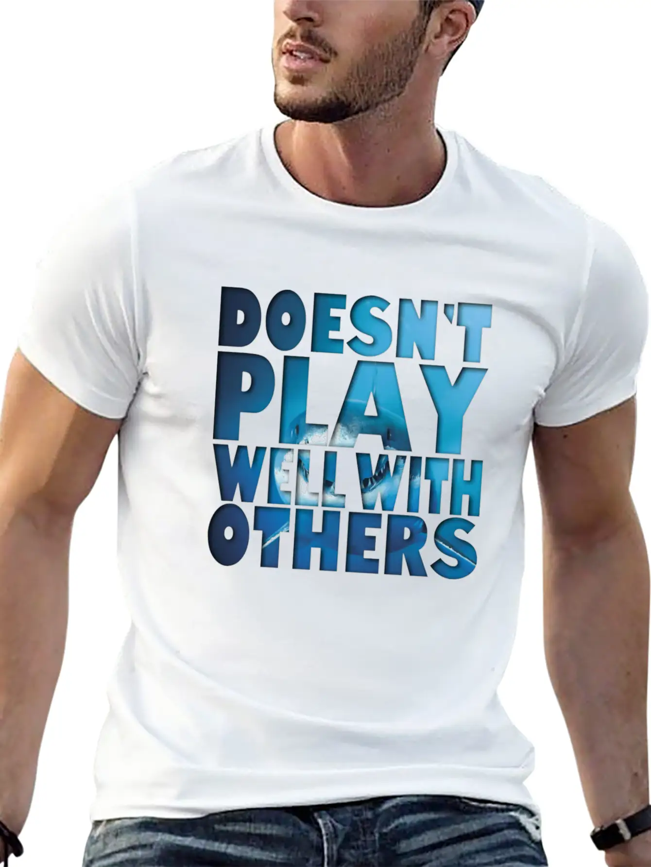 Week Of The Shark Modern Fit Casual T-Shirt – Clean And Versatile Design