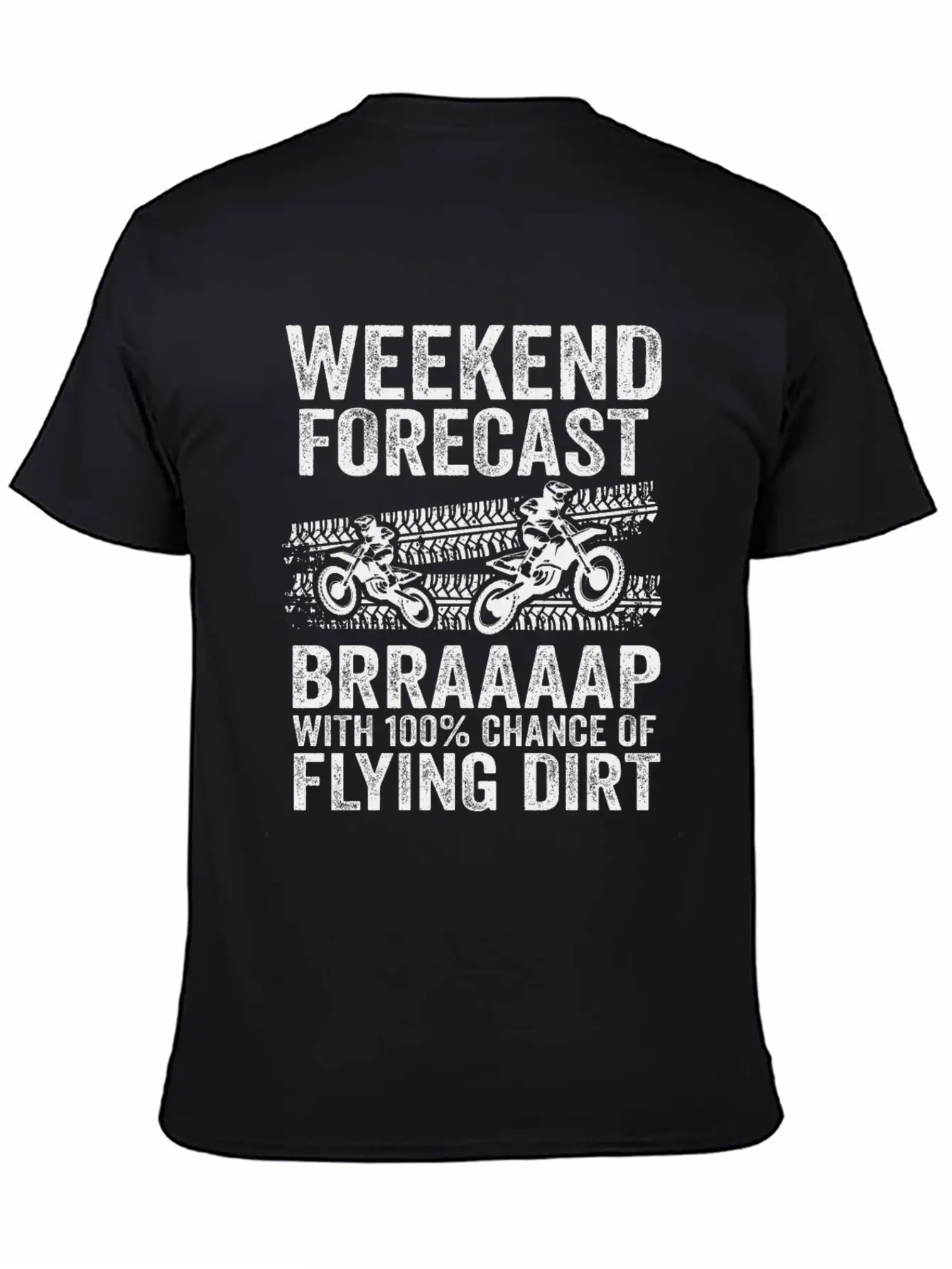 Weekend Forecast Brraaaap With 100% Chance Of Lightweight Cotton T-Shirt – Daily Comfort Graphic Shirt