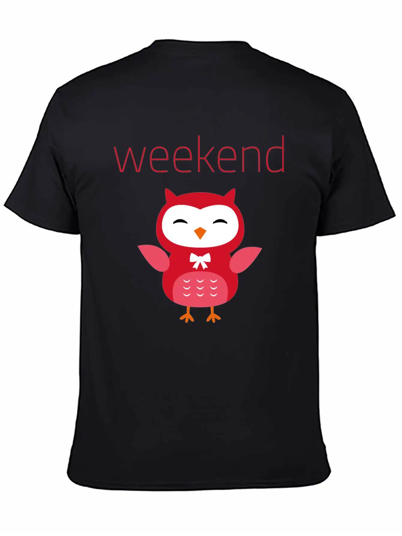 Weekend Owl Comfortable Minimalist Graphic Tee – Summer Style Essential