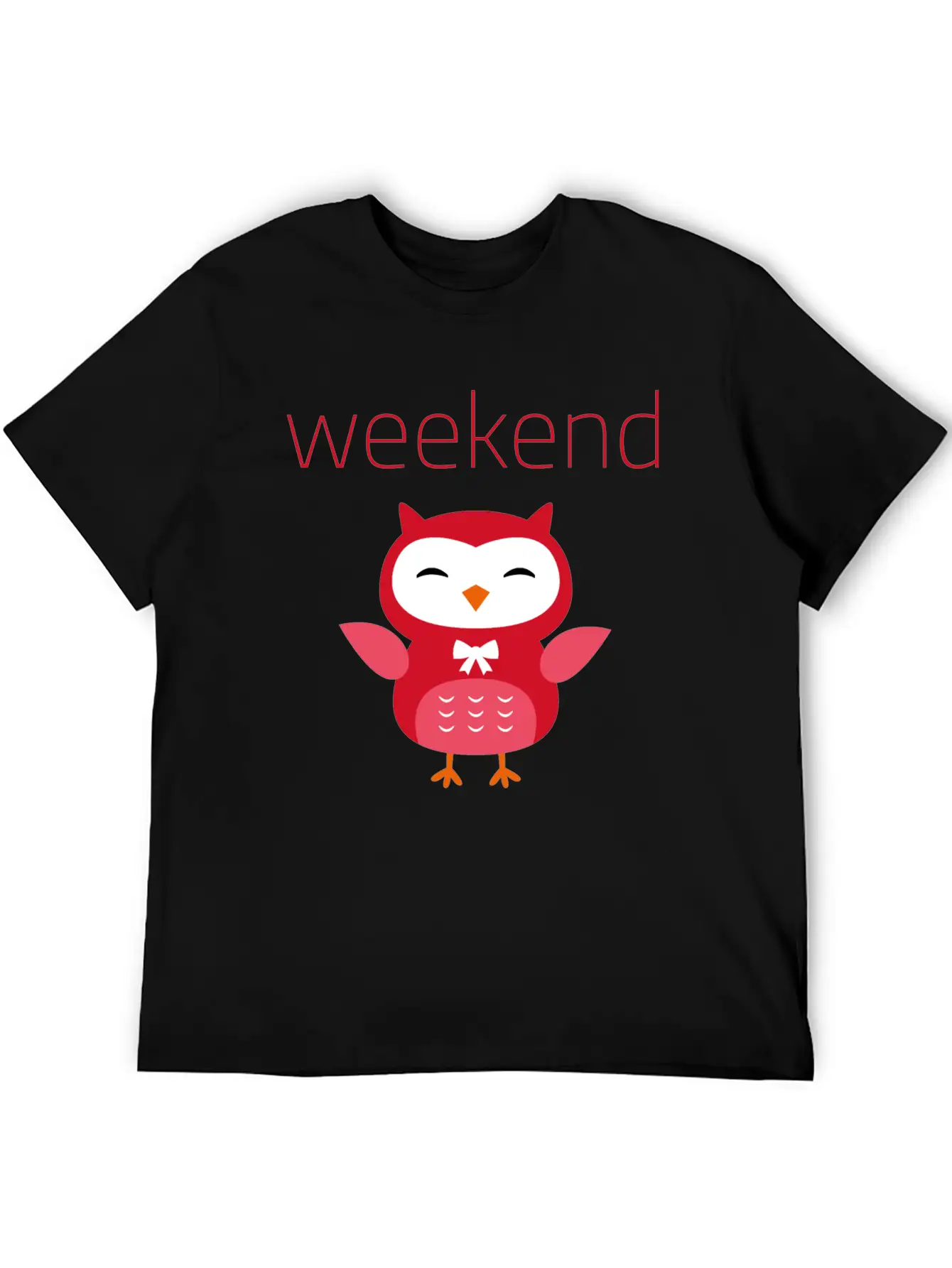 Weekend Owl Comfortable Minimalist Graphic Tee – Summer Style Essential