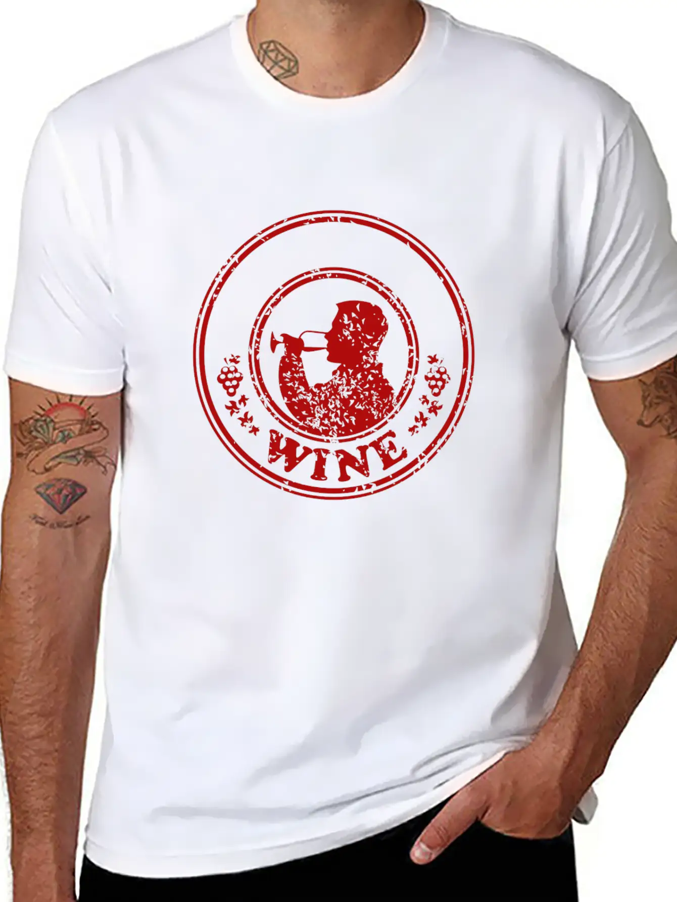 Wein Wine Flasche Glas Bottle Barrels Glasses155 Soft Cotton Short Sleeve Tee – Unisex Wardrobe Staple