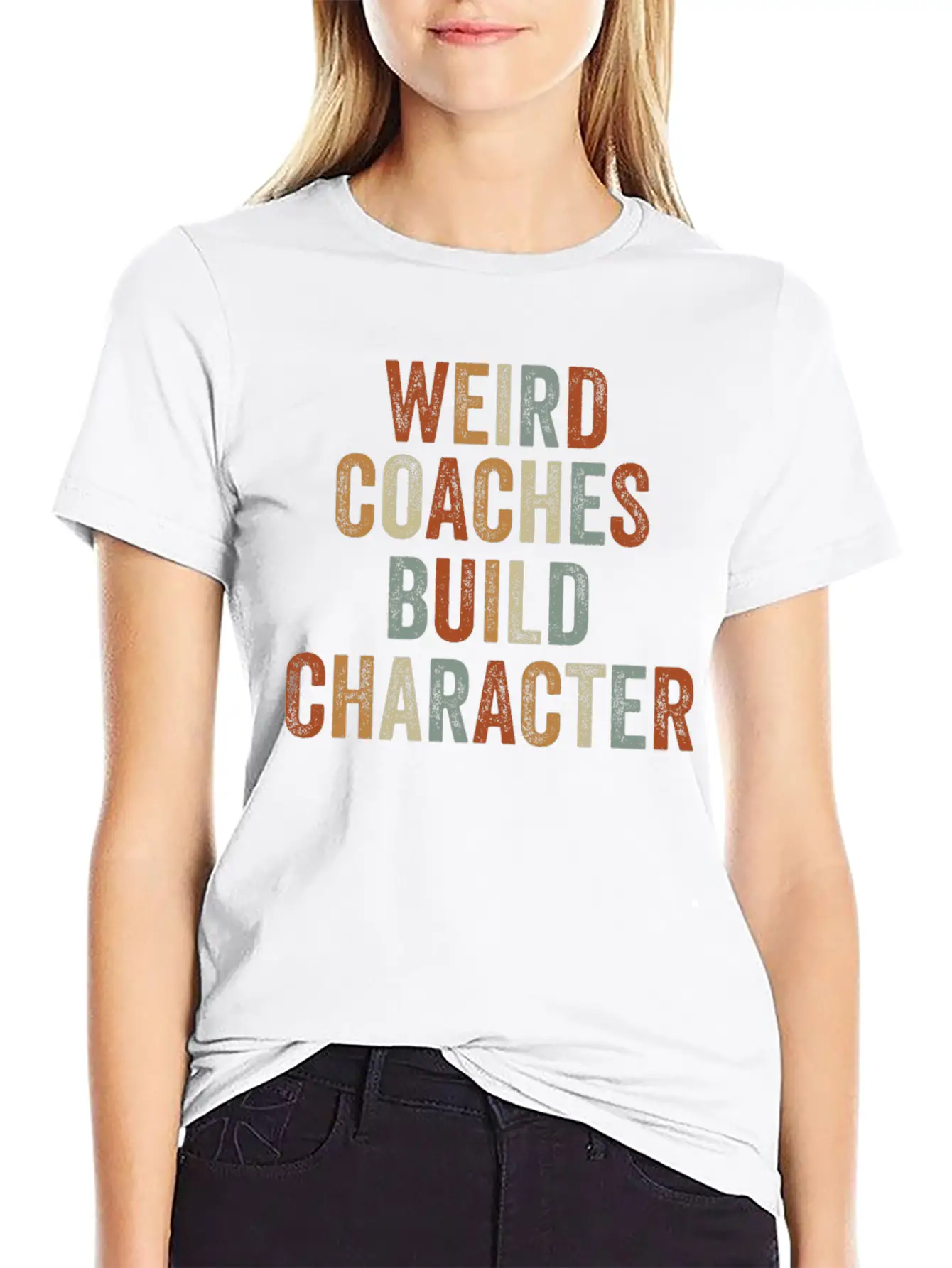 Weird Coaches Build Character Coach Essential Cotton Tee For Daily Outfits – Unisex Style