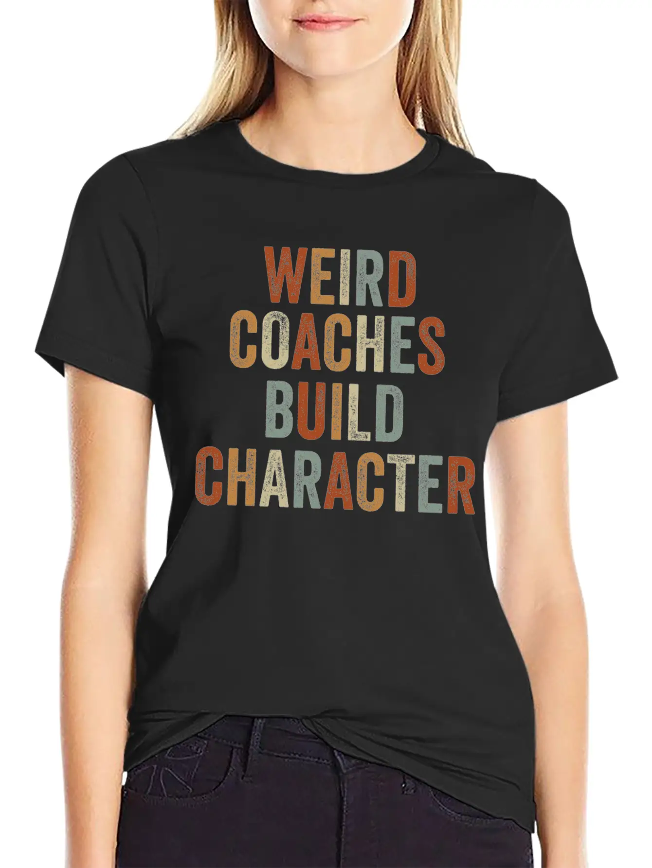 Weird Coaches Build Character Coach Essential Cotton Tee For Daily Outfits – Unisex Style