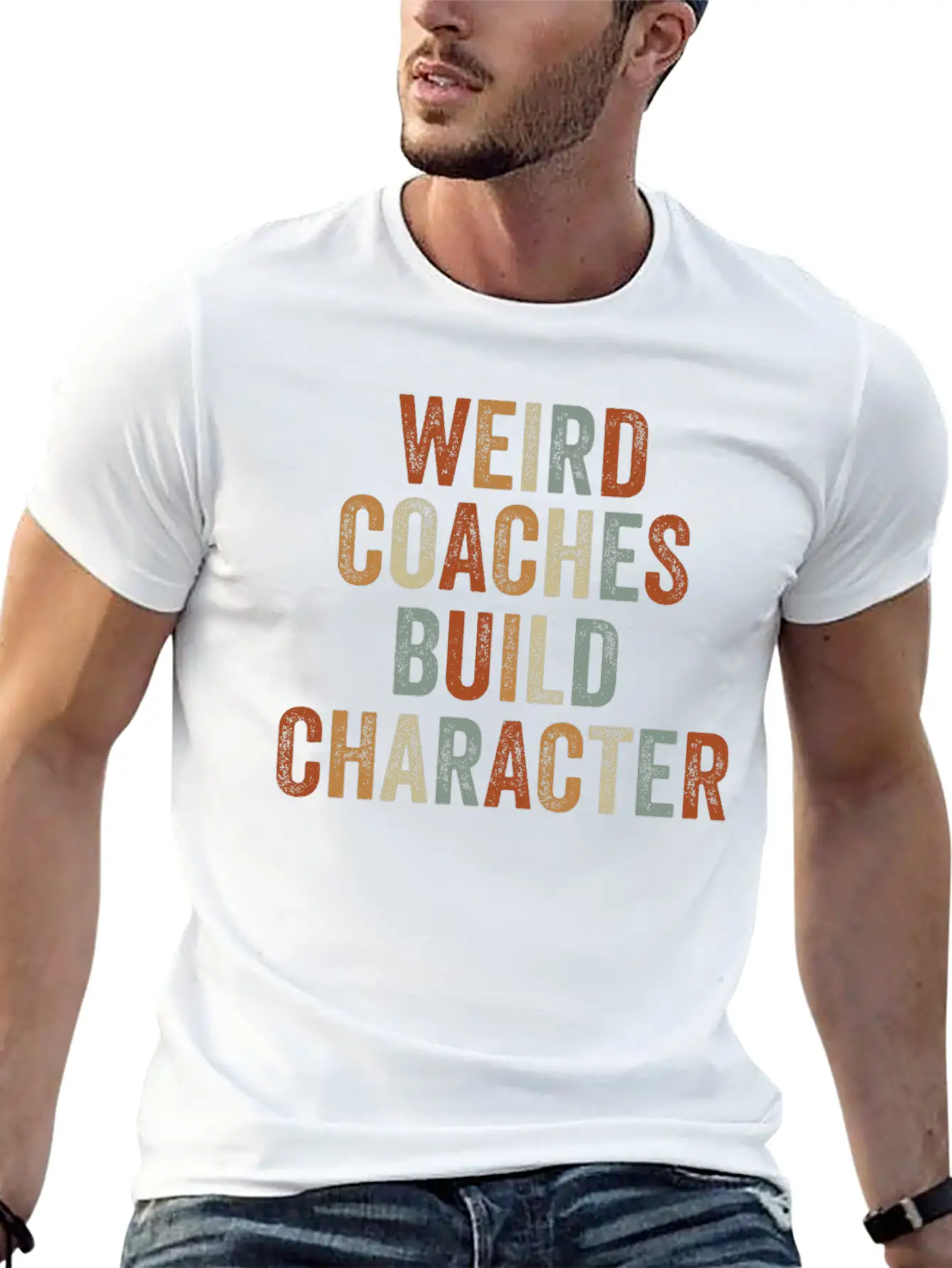 Weird Coaches Build Character Coach Essential Cotton Tee For Daily Outfits – Unisex Style
