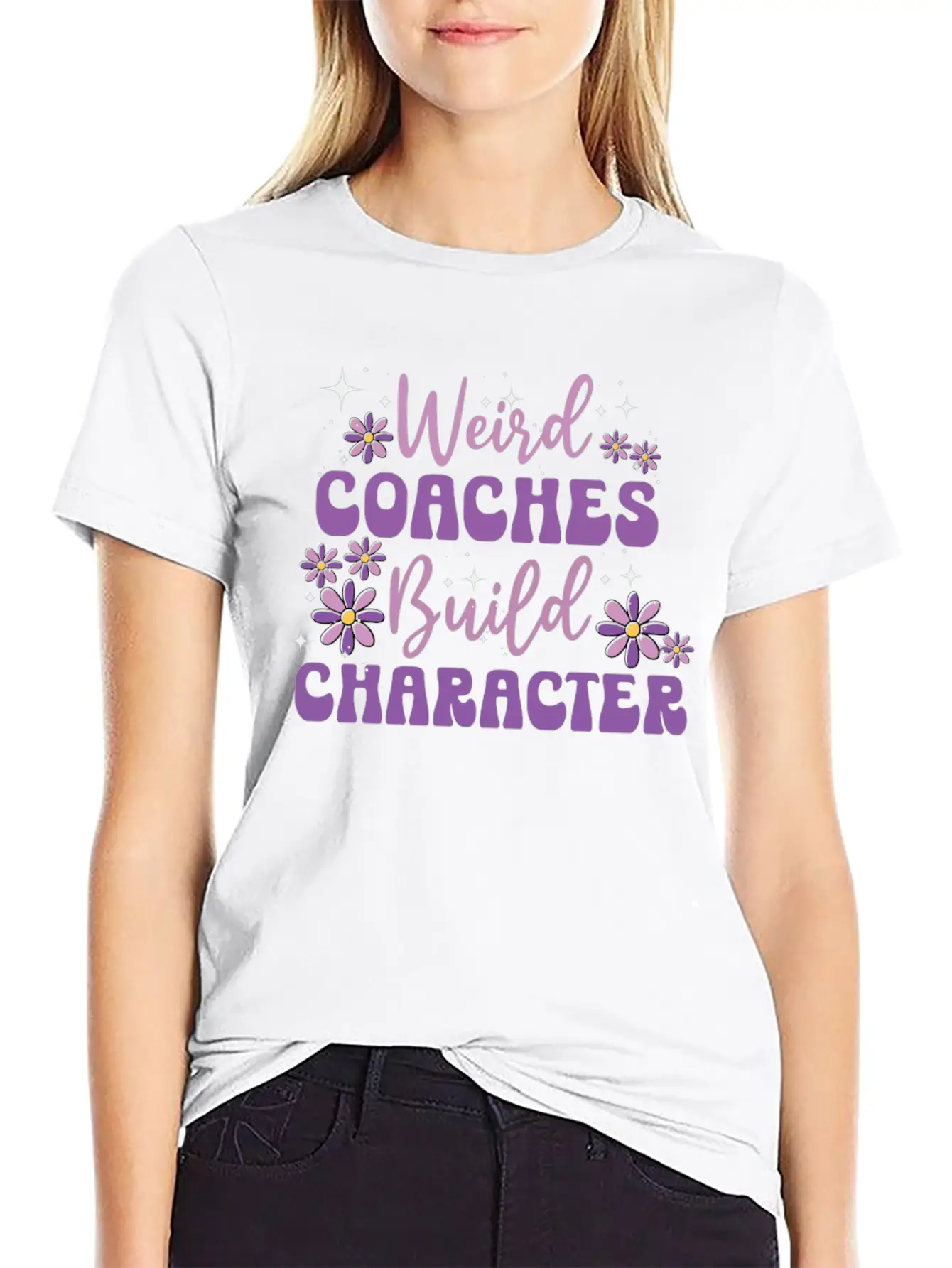 Weird Coaches Build Character Coach Lightweight Cotton T-Shirt – Daily Comfort Graphic Shirt