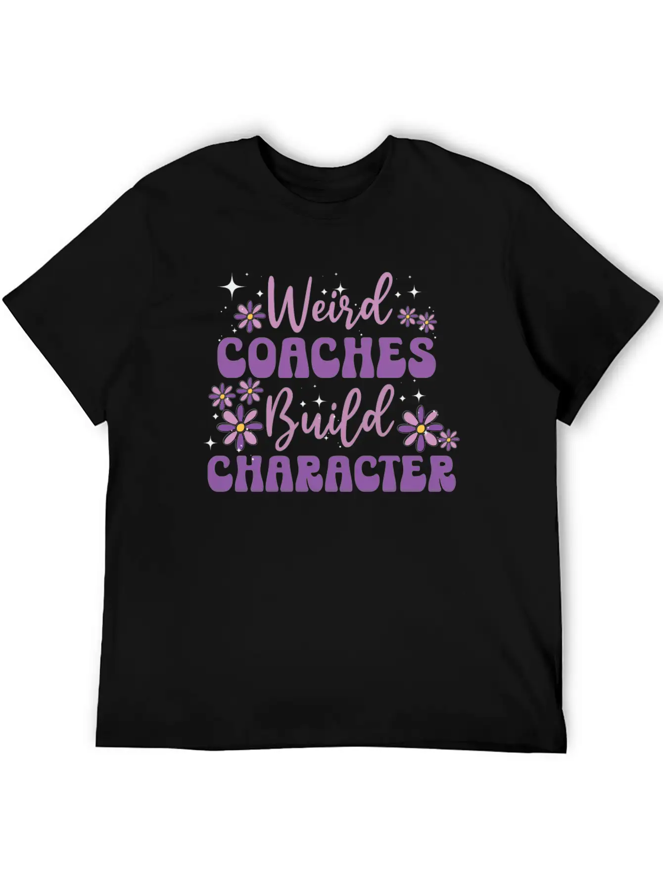 Weird Coaches Build Character Coach Lightweight Cotton T-Shirt – Daily Comfort Graphic Shirt