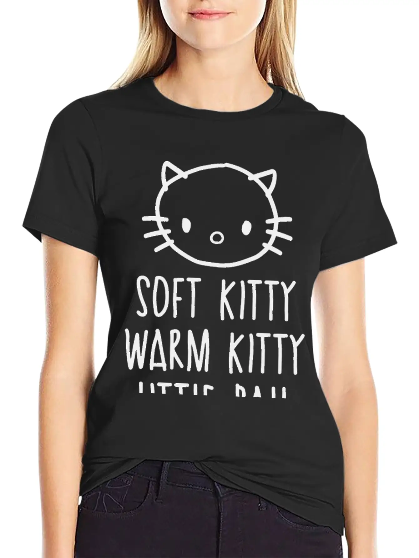 Weird Kitty Stylish Everyday T-Shirt – Unisex Basic Cotton Tee