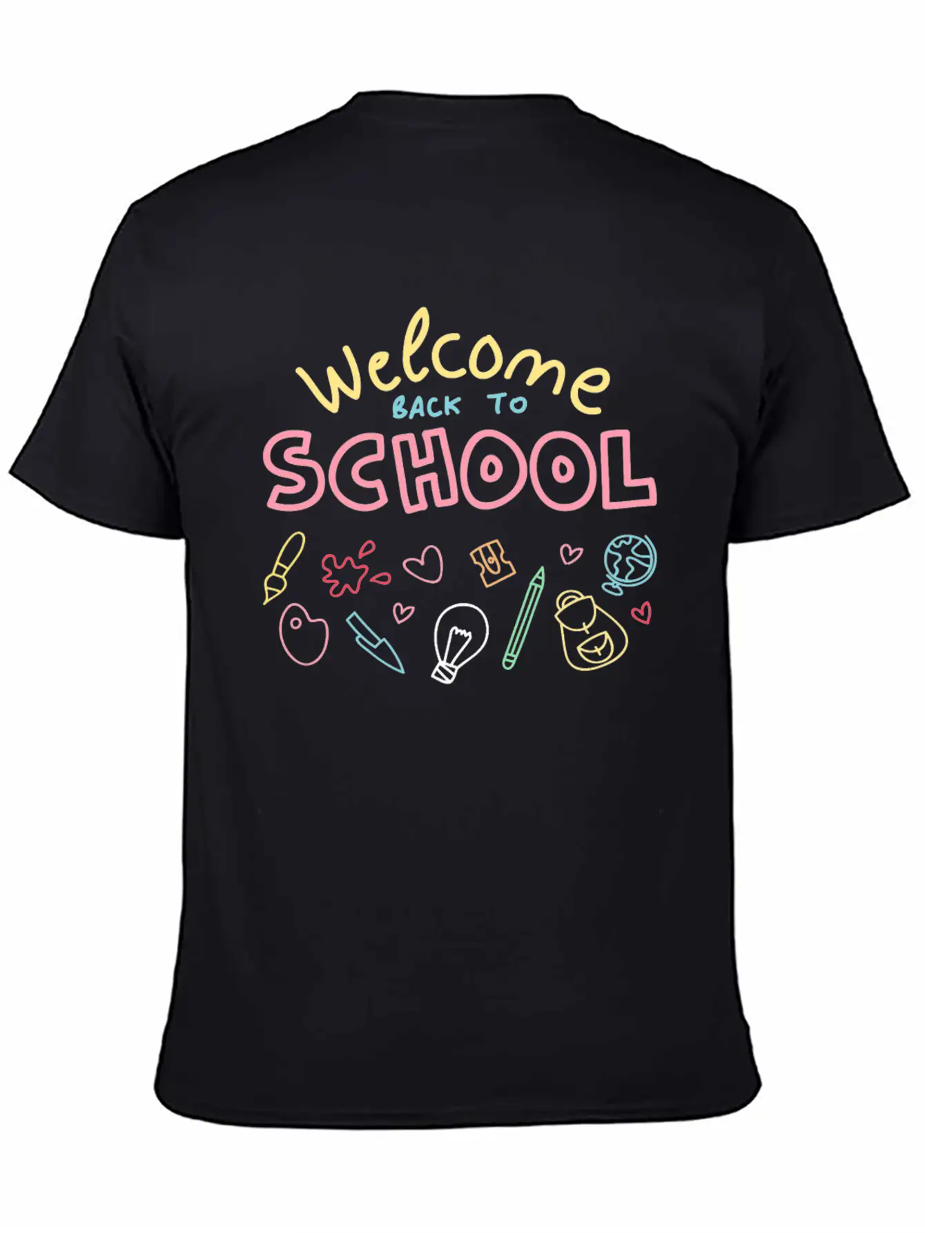 Welcome Back To School TShirt Funny Student And Te Stylish Everyday T-Shirt – Unisex Basic Cotton Tee