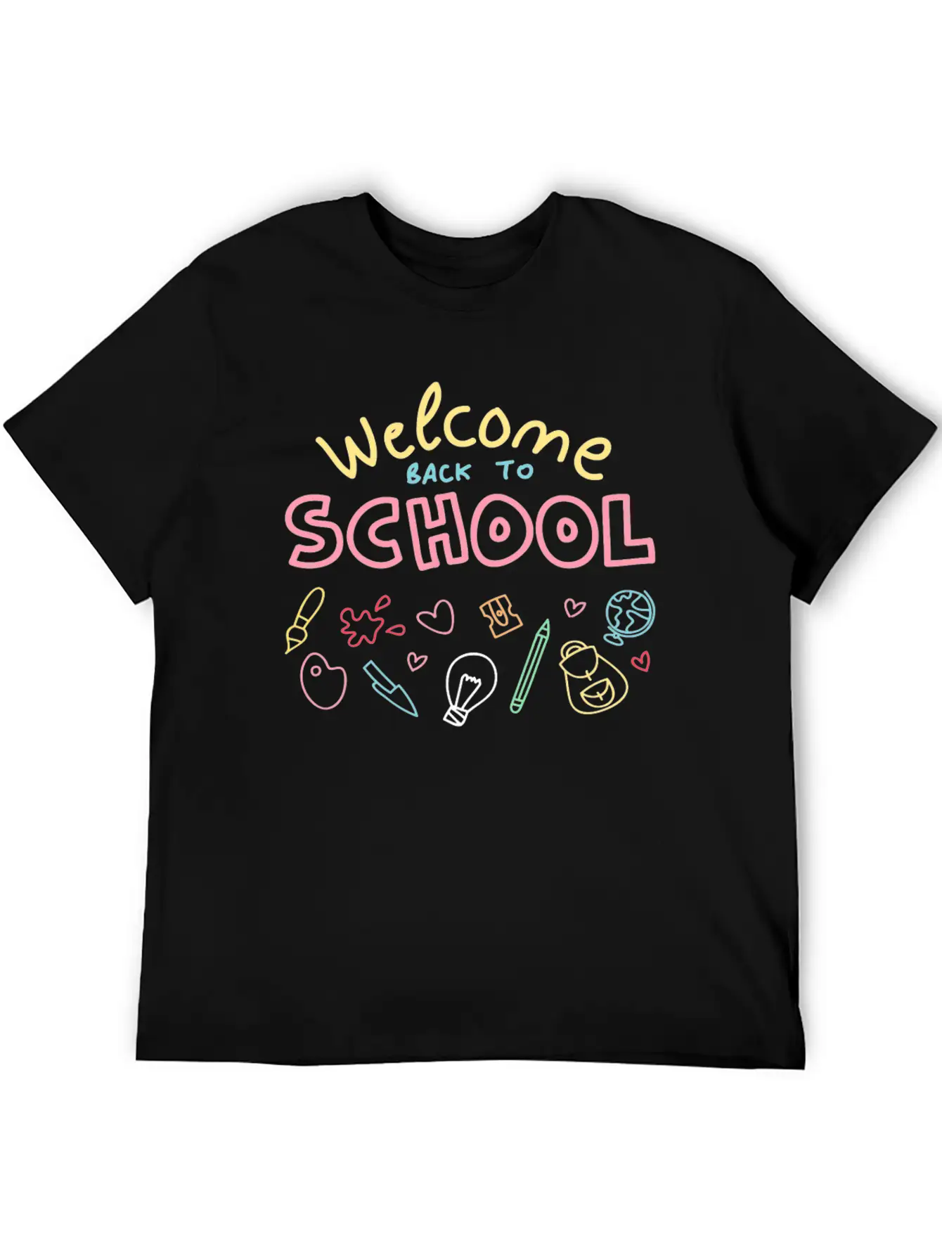 Welcome Back To School TShirt Funny Student And Te Stylish Everyday T-Shirt – Unisex Basic Cotton Tee