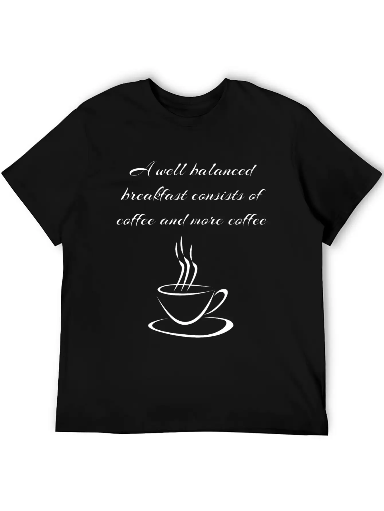 Well Balanced Coffee Breakfast Caffeine Lover Gift Lightweight Cotton T-Shirt – Daily Comfort Graphic Shirt