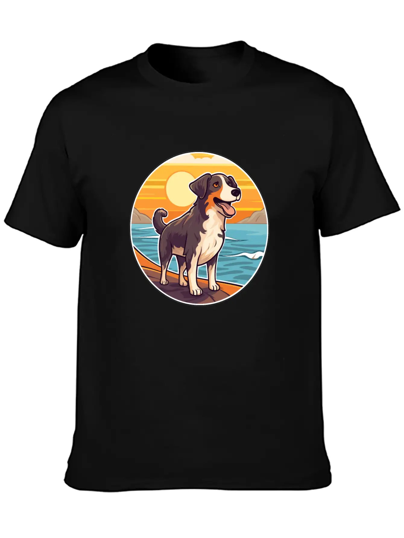 Welsh SheepDog Dog Breed Cartoon Kawaii Clipart Classic Fit Graphic Tee For Daily Comfort – Unisex Cotton Shirt
