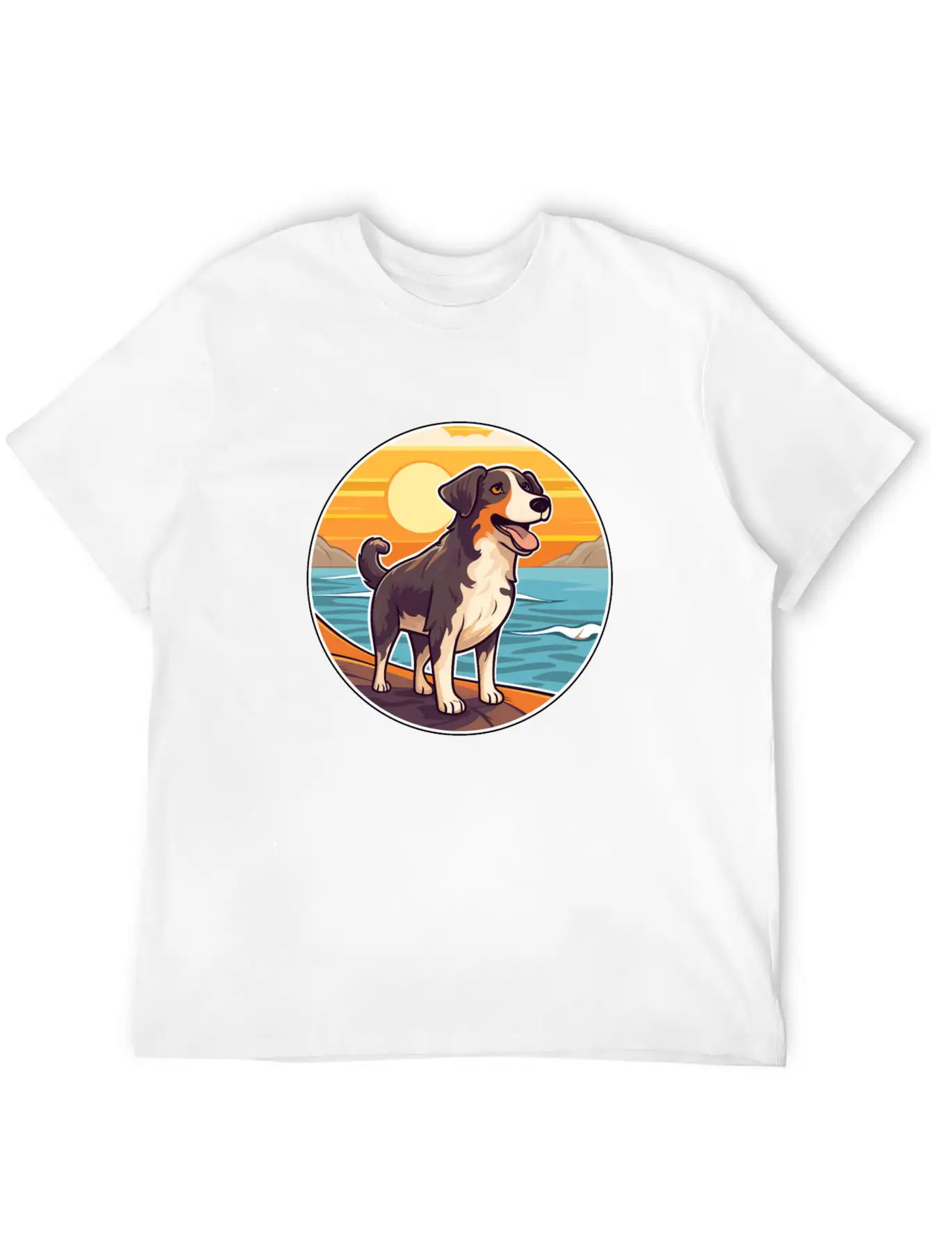 Welsh SheepDog Dog Breed Cartoon Kawaii Clipart Classic Fit Graphic Tee For Daily Comfort – Unisex Cotton Shirt