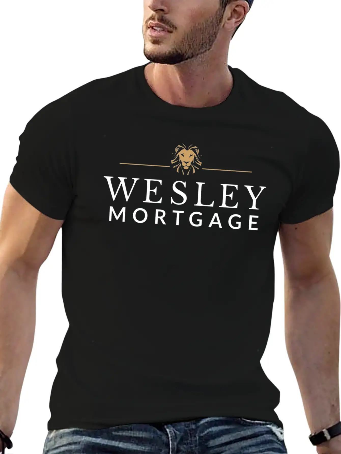 Wesley MORTGAGE Primary 2 Tone Reverse Stylish Everyday T-Shirt – Unisex Basic Cotton Tee