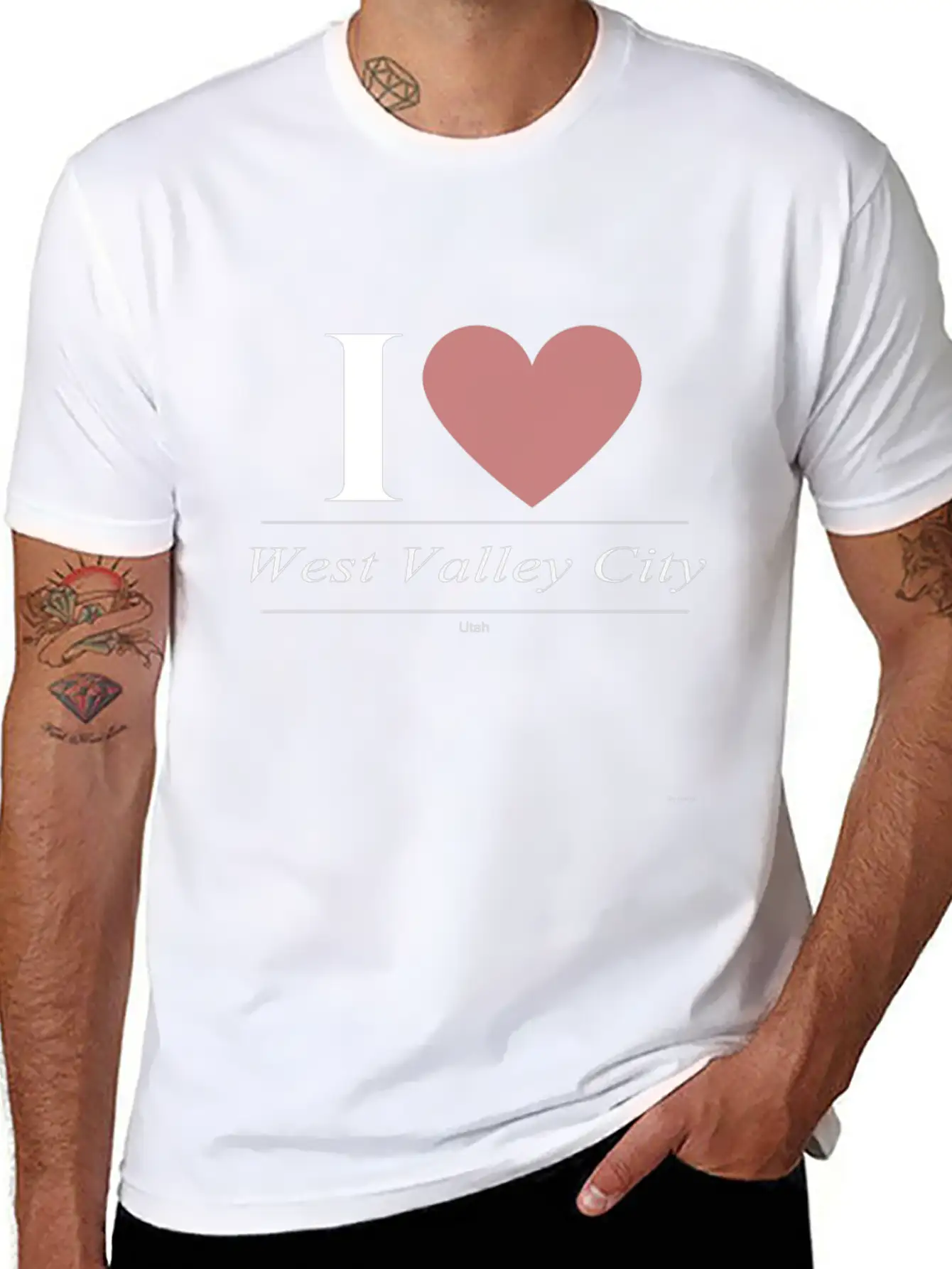 West Valley City Utah UT Utahn Basic Graphic T-Shirt – Daily Comfort In Soft Cotton