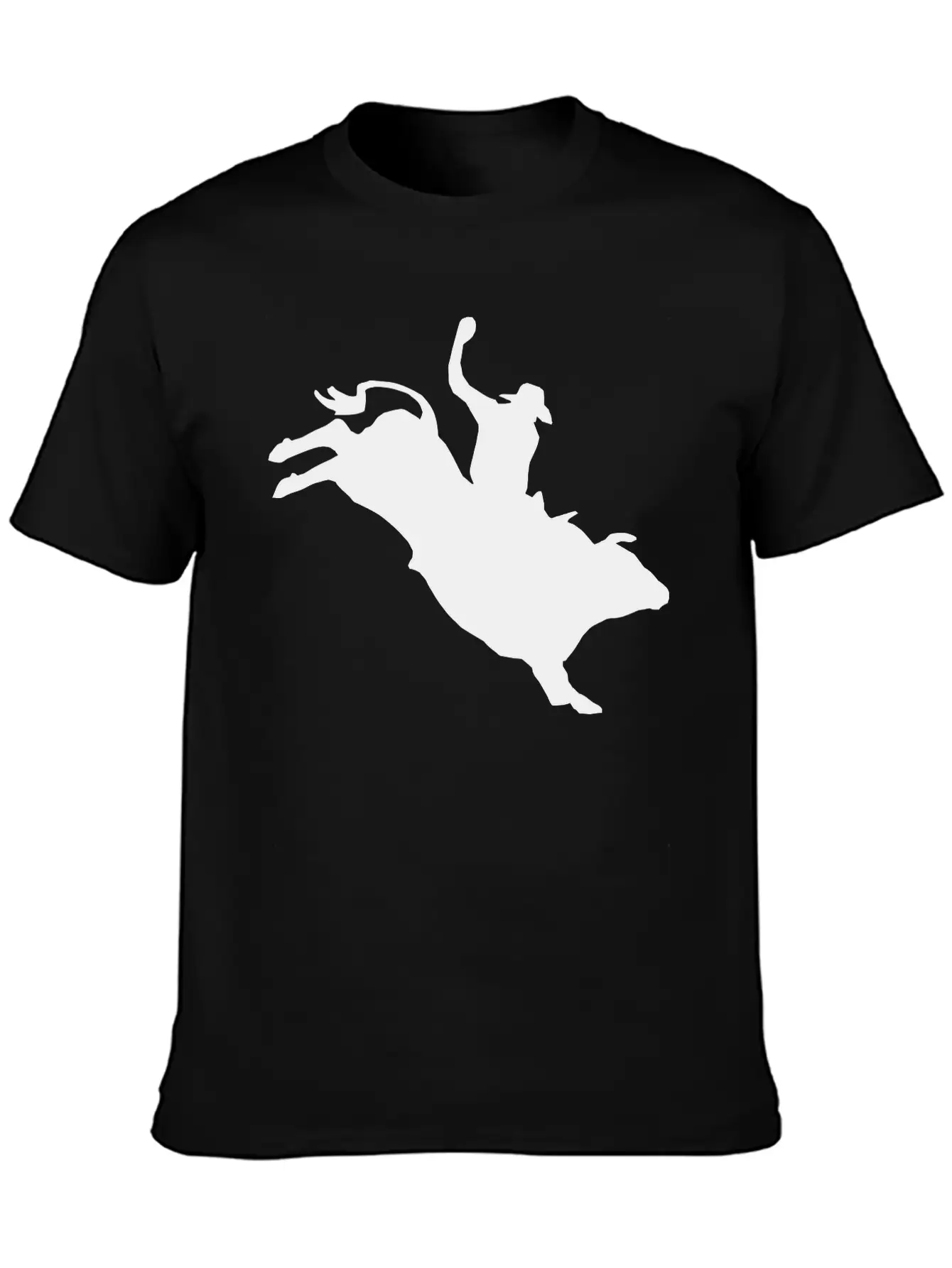 Western Rodeo - Bullrider Lightweight Cotton T-Shirt – Daily Comfort Graphic Shirt
