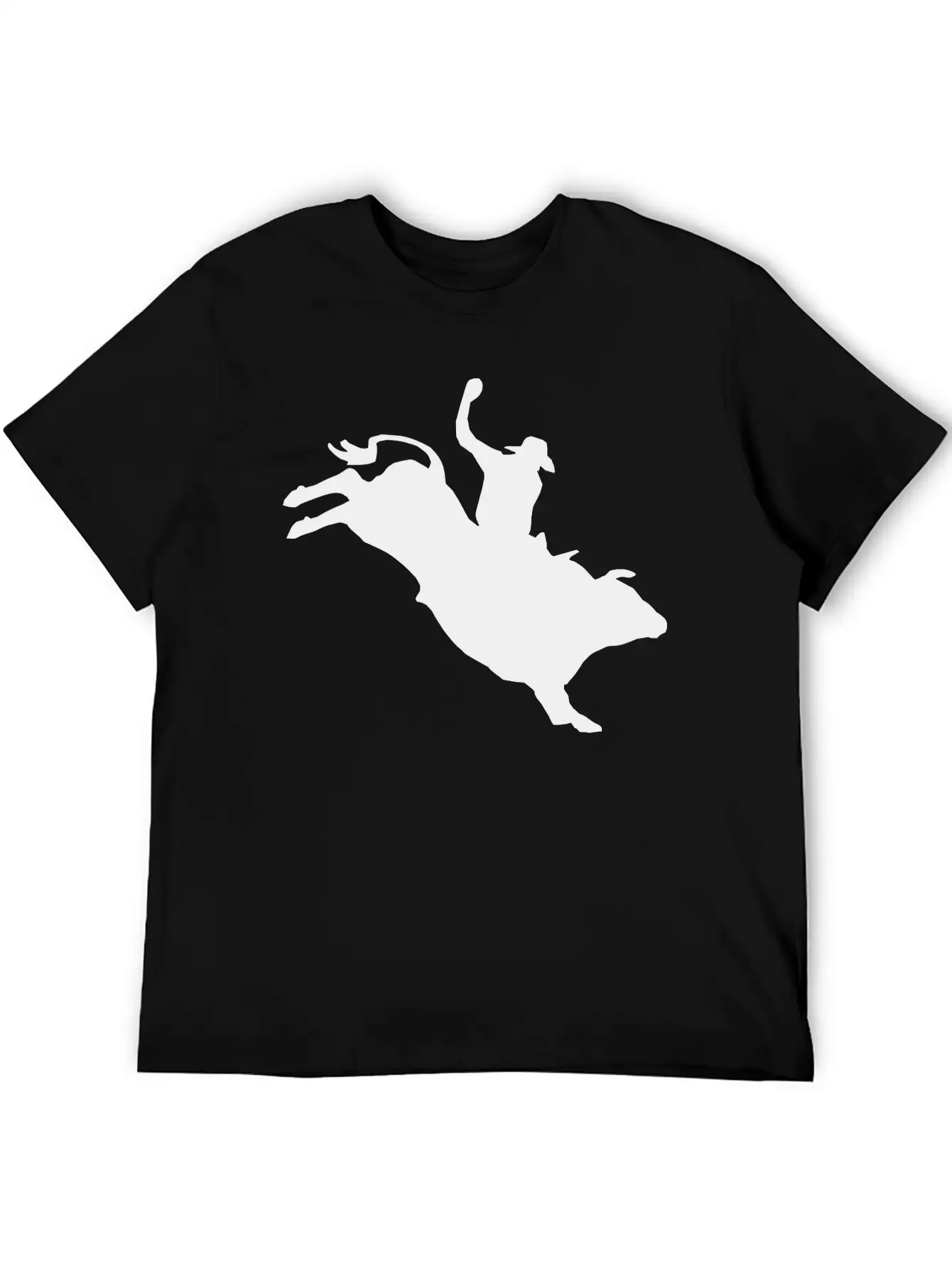 Western Rodeo - Bullrider Lightweight Cotton T-Shirt – Daily Comfort Graphic Shirt