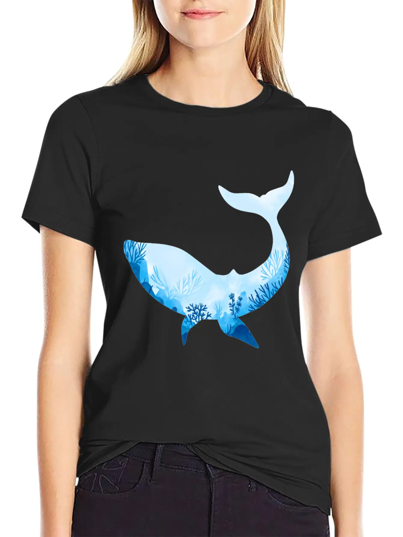 Whale With Ocean Diver Design Love Scuba Diving Basic Graphic T-Shirt – Daily Comfort In Soft Cotton