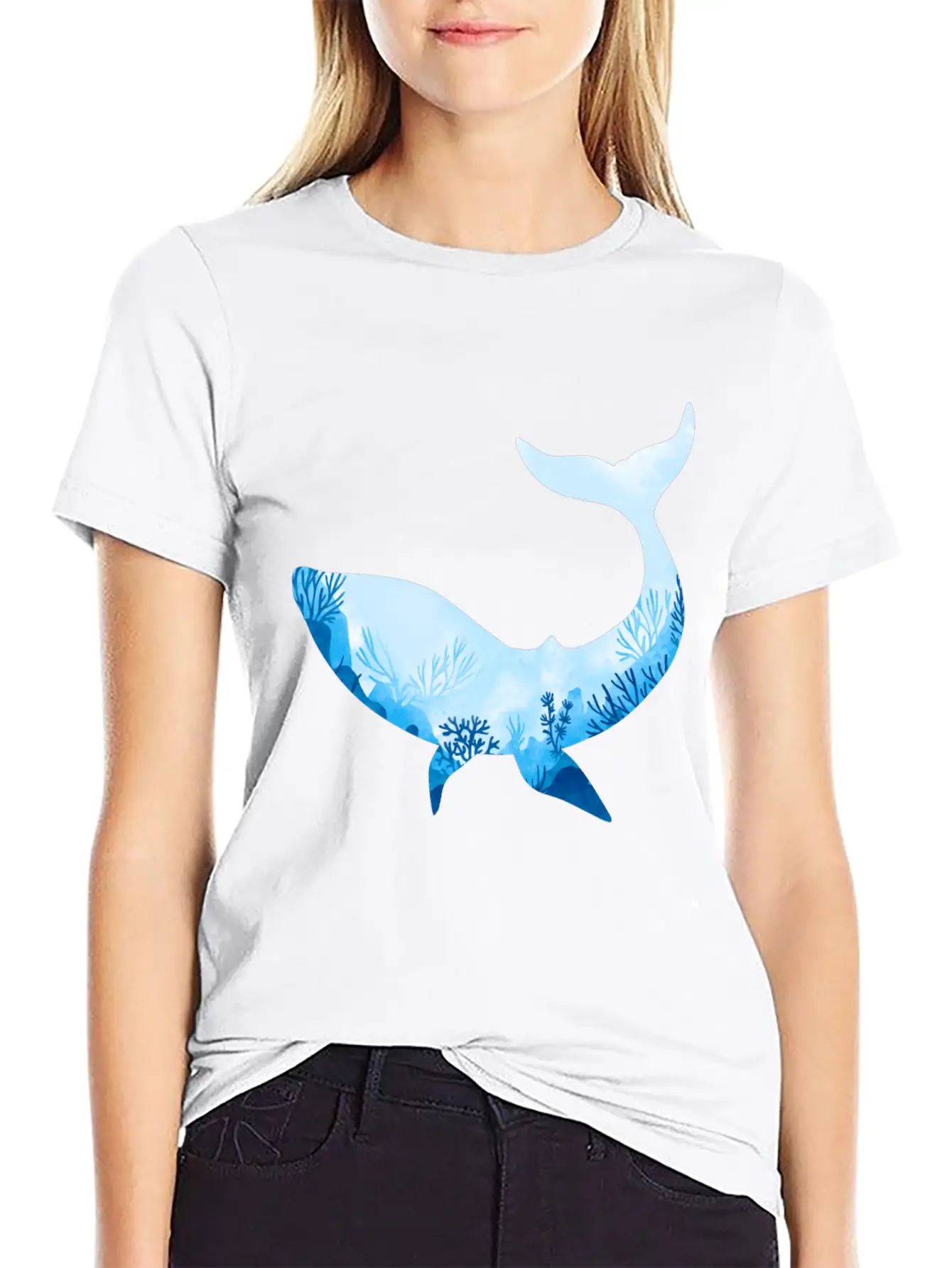 Whale With Ocean Diver Design Love Scuba Diving Basic Graphic T-Shirt – Daily Comfort In Soft Cotton