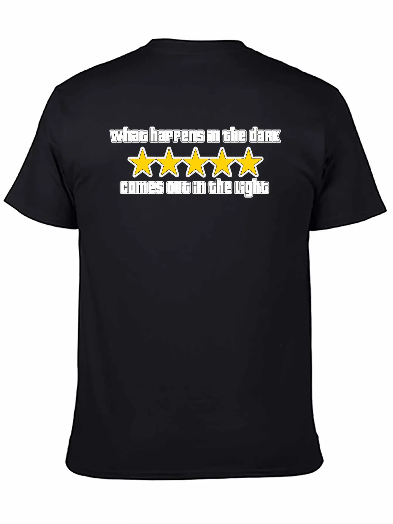 What Happens In The Dark Comes Out In The Light Essential Cotton Tee For Daily Outfits – Unisex Style