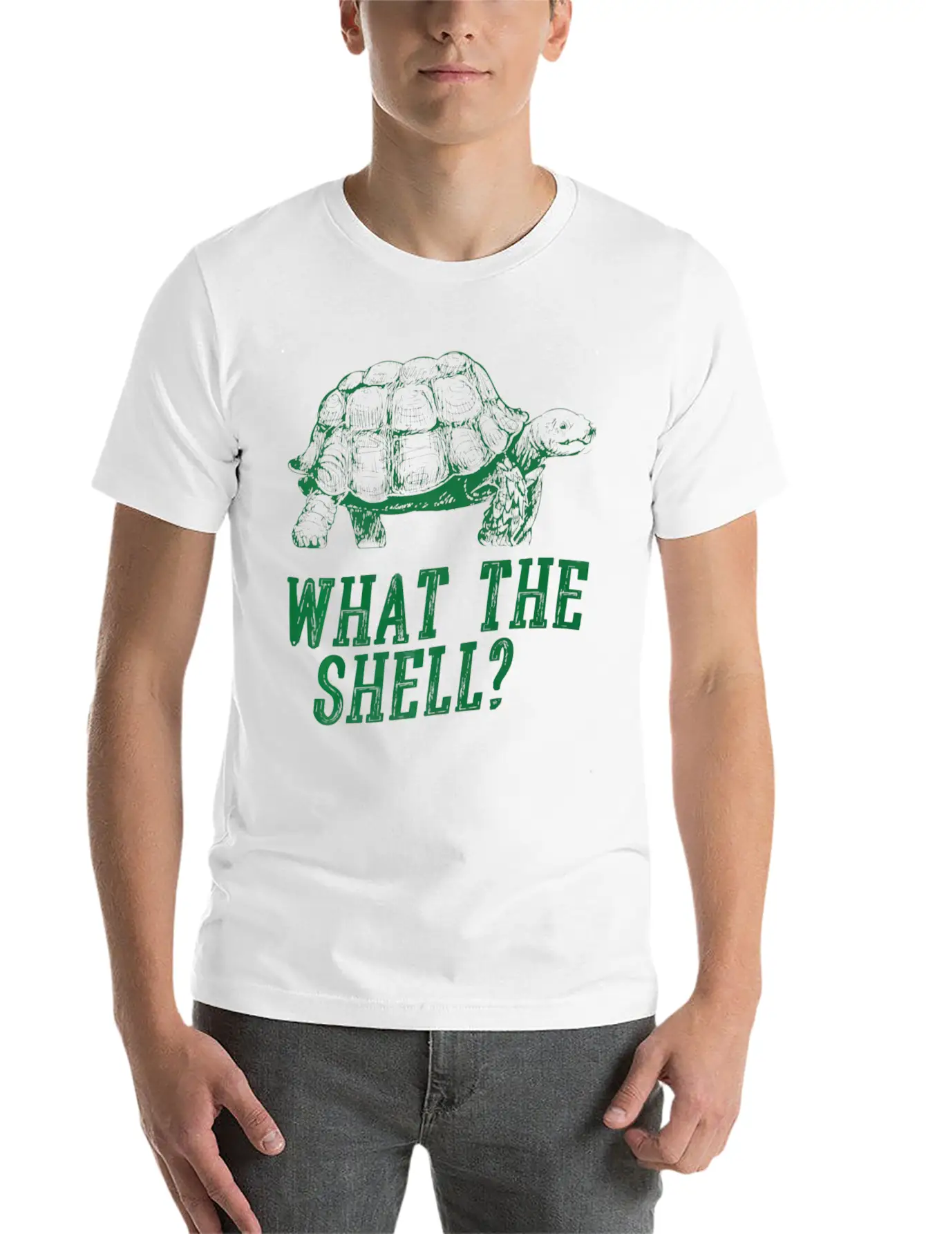 What The Shell Turtley Tortoise Turtle Funny Essential Cotton Tee For Daily Outfits – Unisex Style