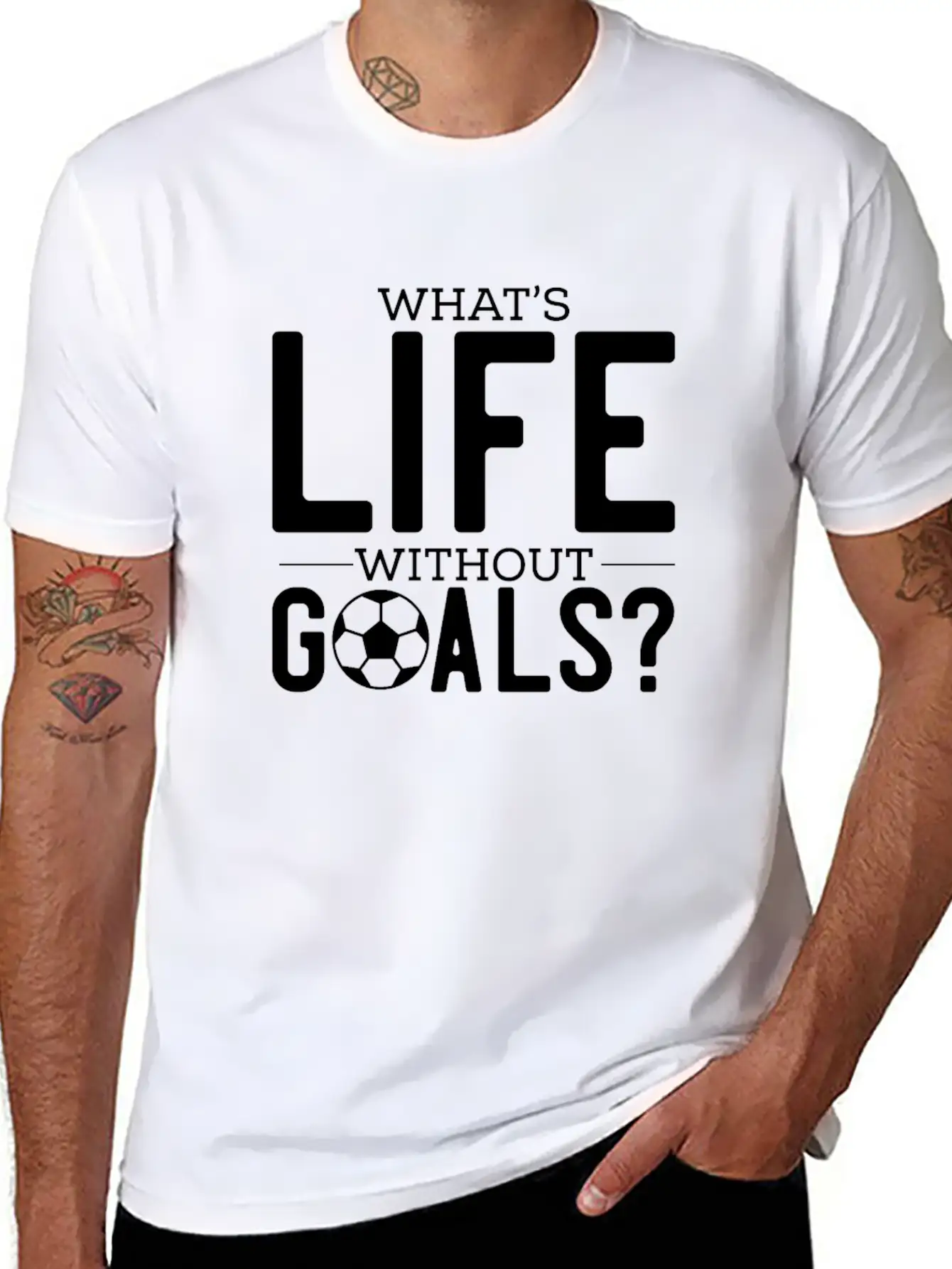 What's Life Without Goals? Unisex Casual T-Shirt – Clean Design For Daily Comfort