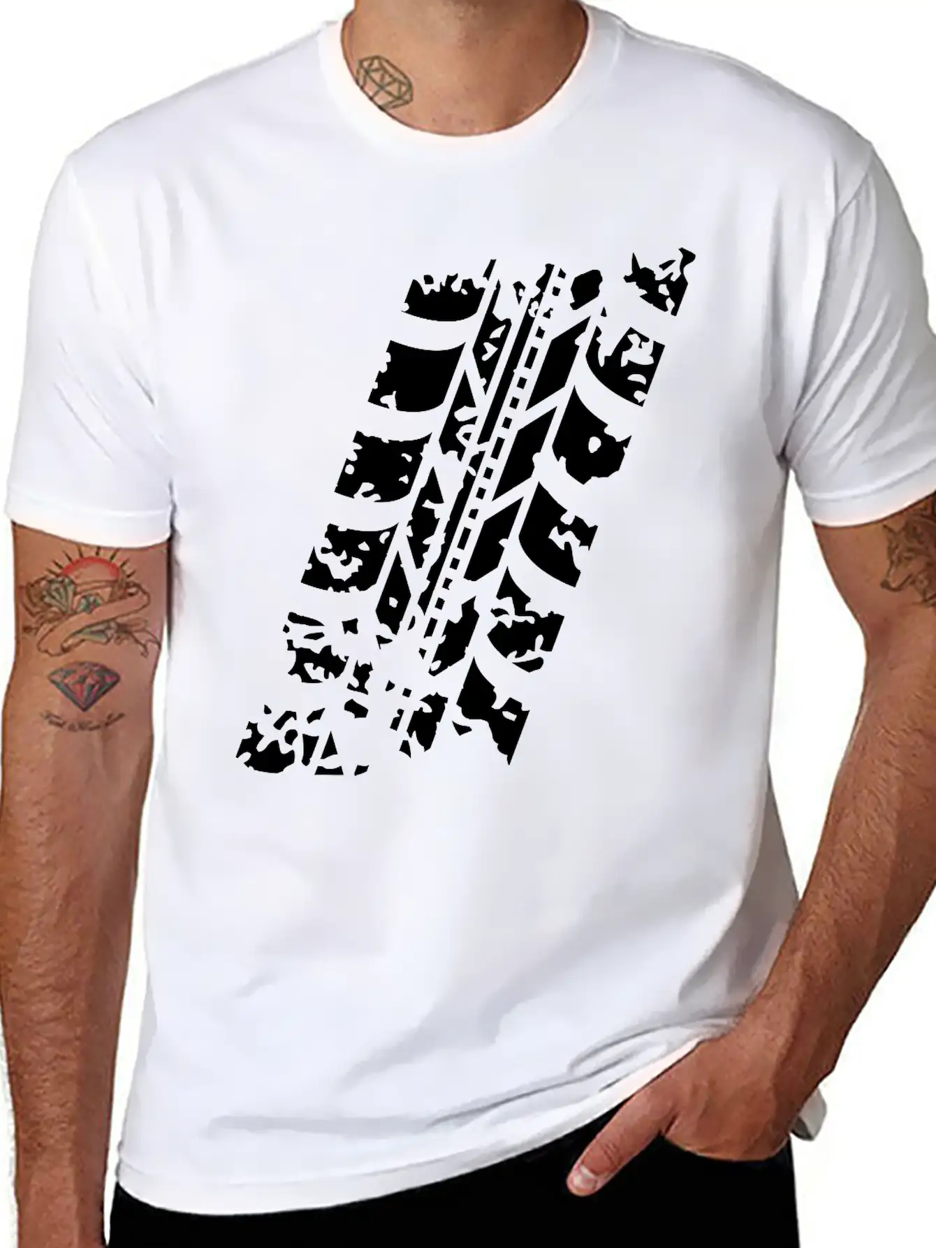 Wheel Track Lightweight Cotton T-Shirt – Daily Comfort Graphic Shirt