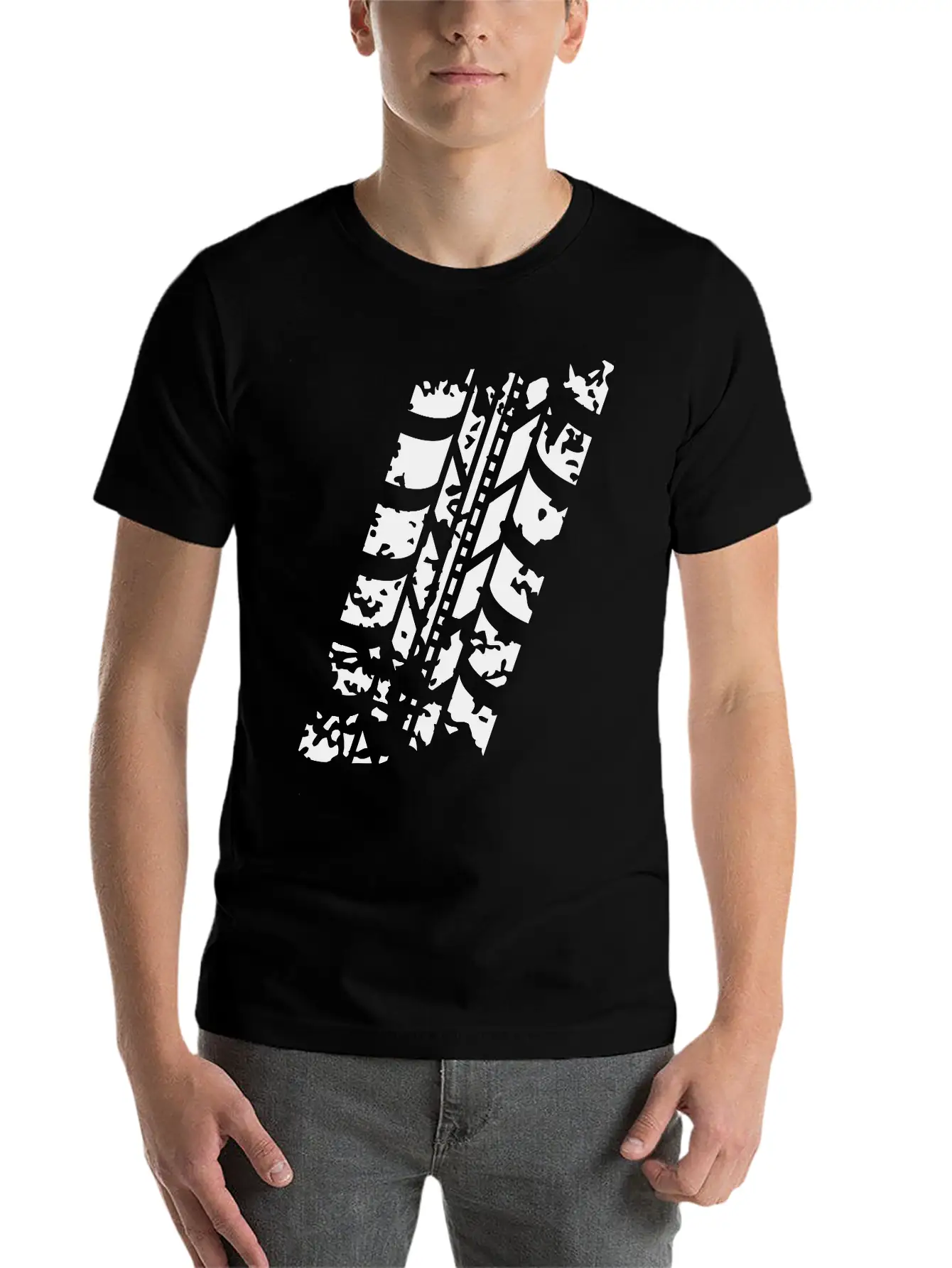 Wheel Track Lightweight Cotton T-Shirt – Daily Comfort Graphic Shirt