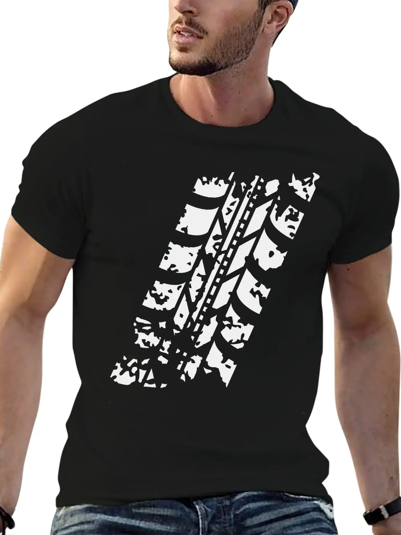 Wheel Track Lightweight Cotton T-Shirt – Daily Comfort Graphic Shirt