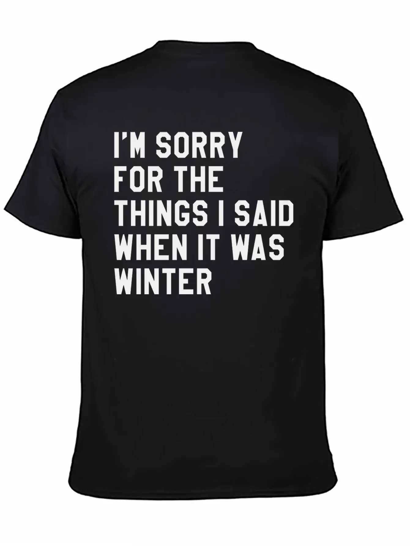 When It Was Winter Lightweight Cotton T-Shirt – Daily Comfort Graphic Shirt