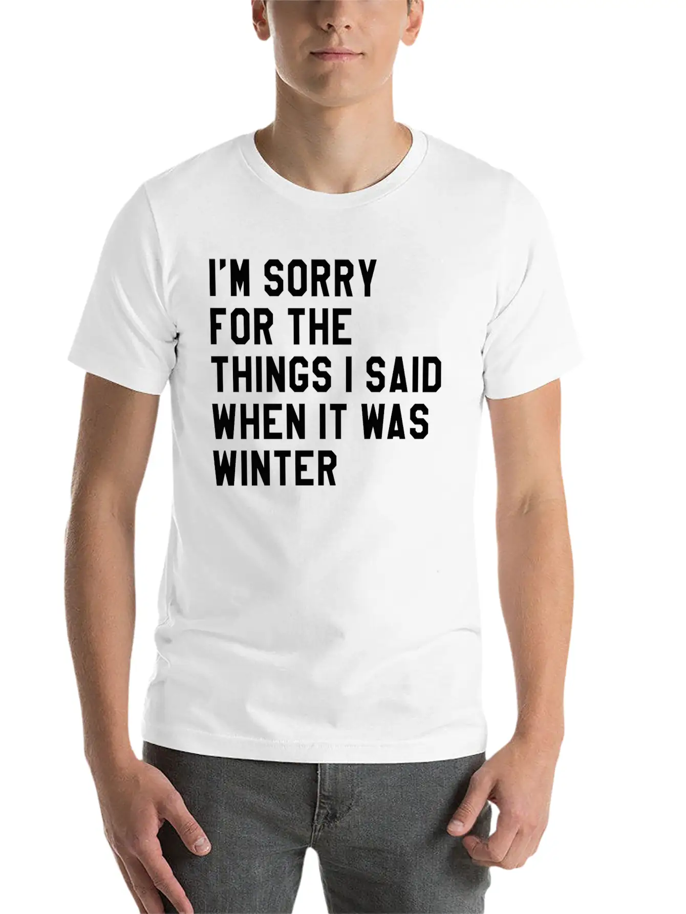 When It Was Winter Lightweight Cotton T-Shirt – Daily Comfort Graphic Shirt
