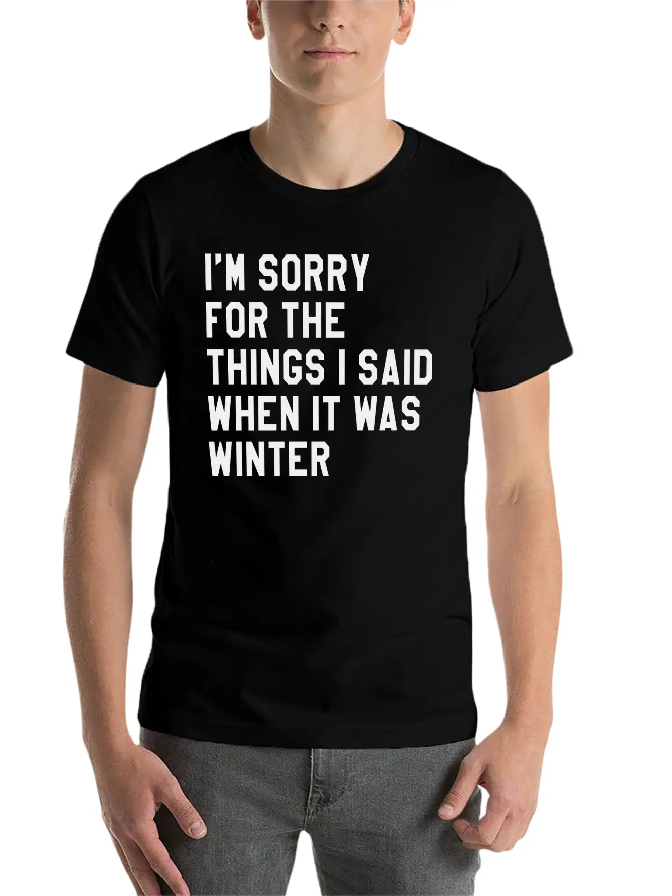 When It Was Winter Lightweight Cotton T-Shirt – Daily Comfort Graphic Shirt