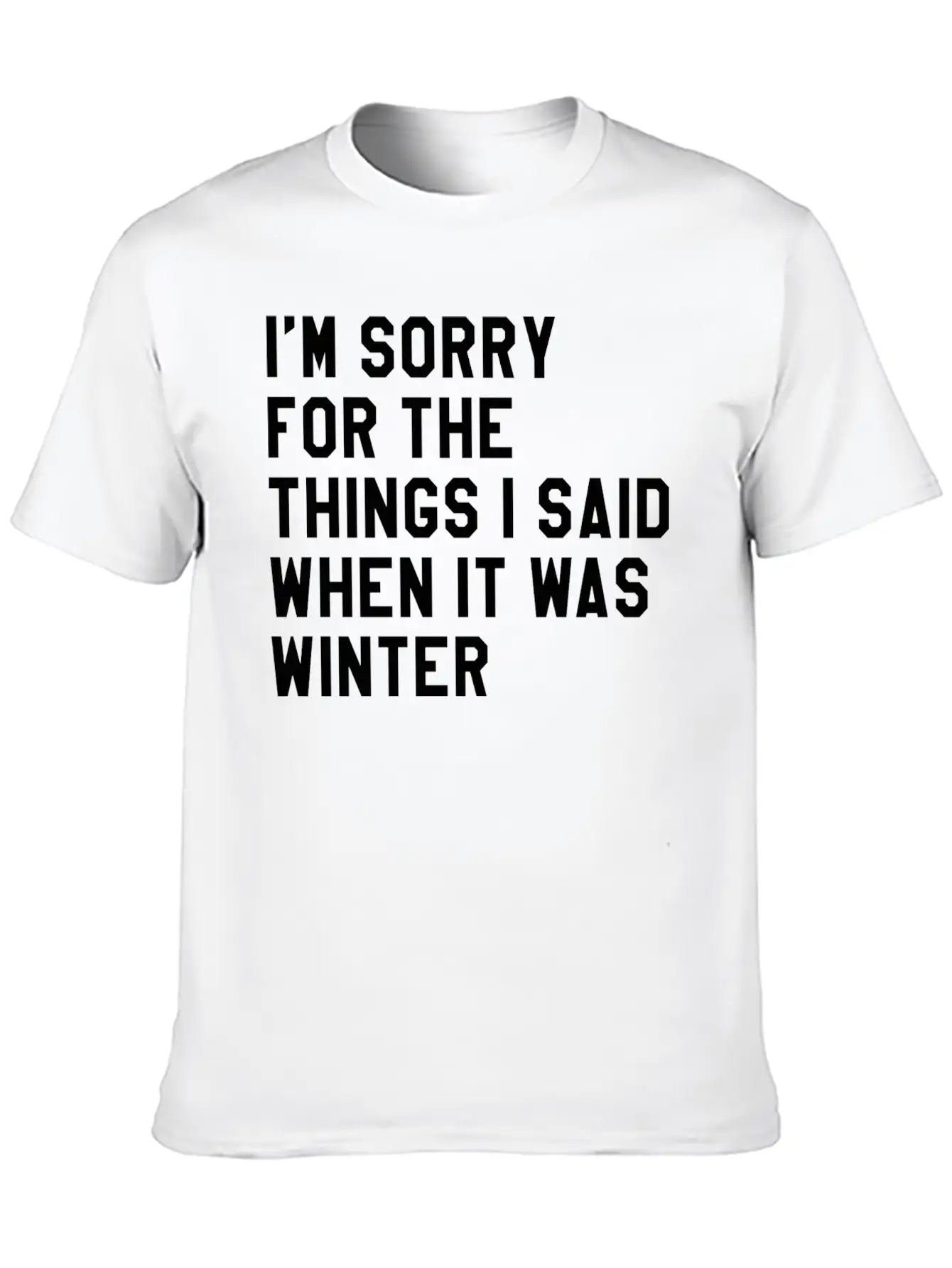 When It Was Winter Lightweight Cotton T-Shirt – Daily Comfort Graphic Shirt