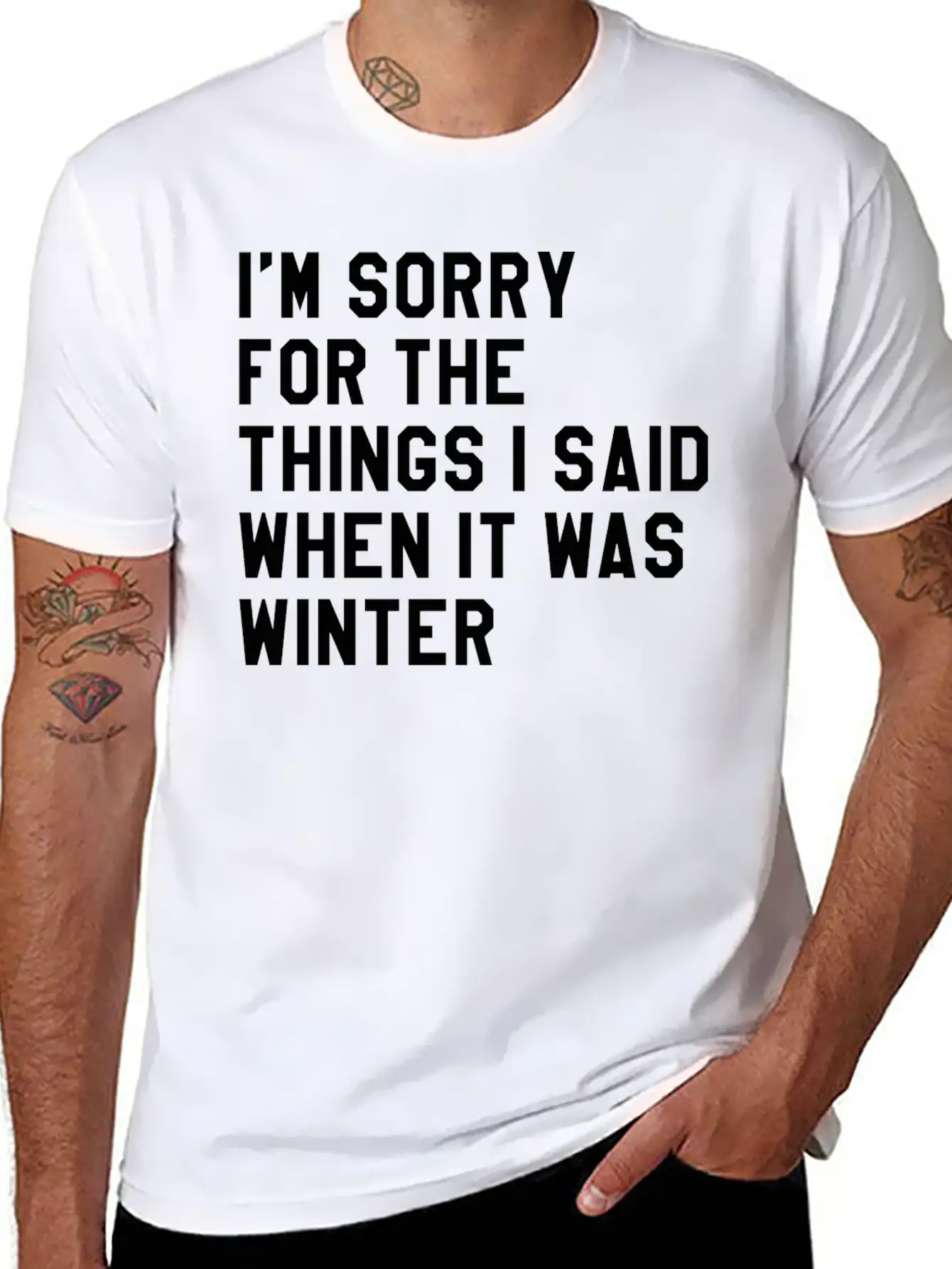 When It Was Winter Lightweight Cotton T-Shirt – Daily Comfort Graphic Shirt